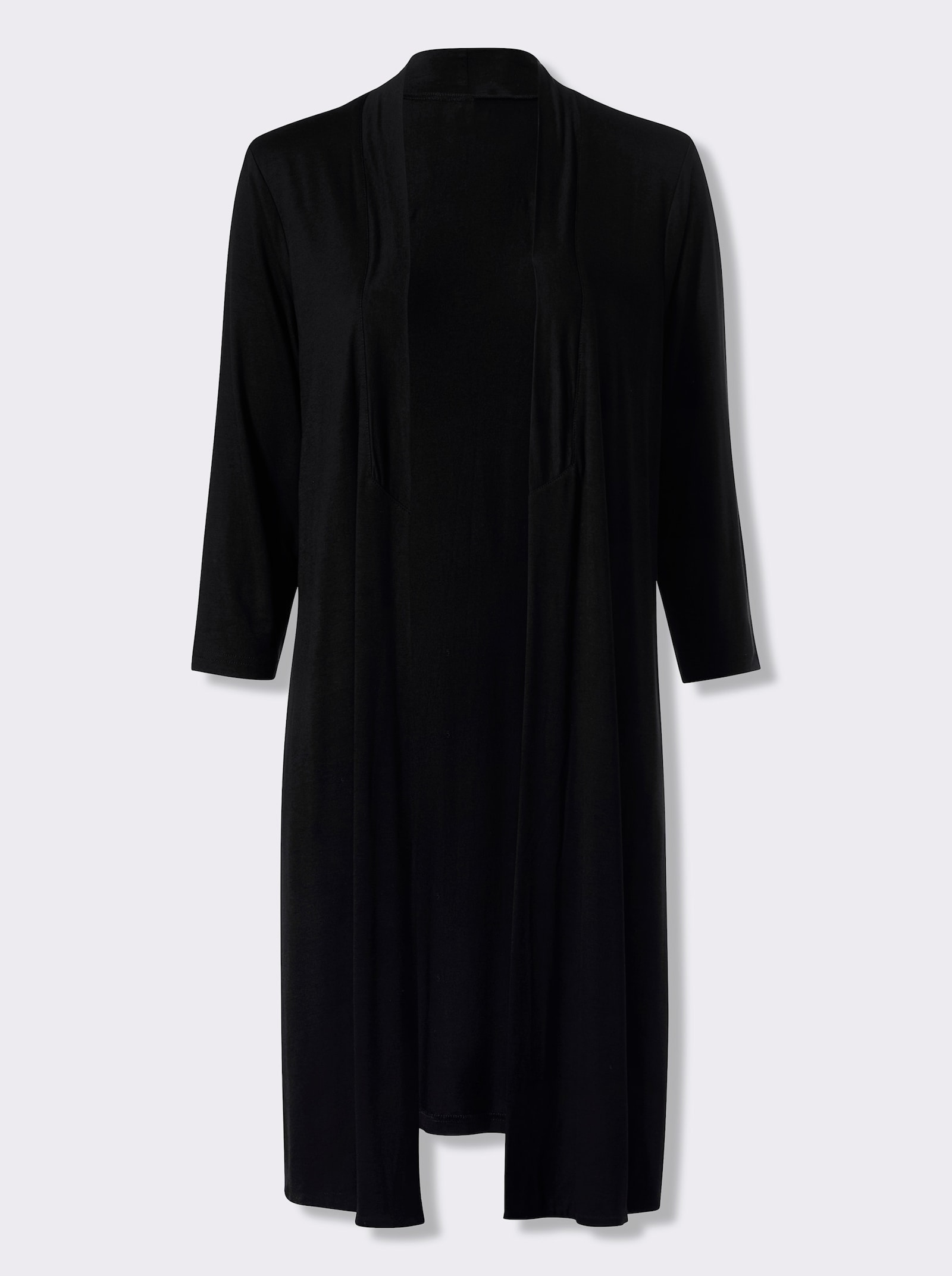 heine Shirtjacke verschlusslos - schwarz