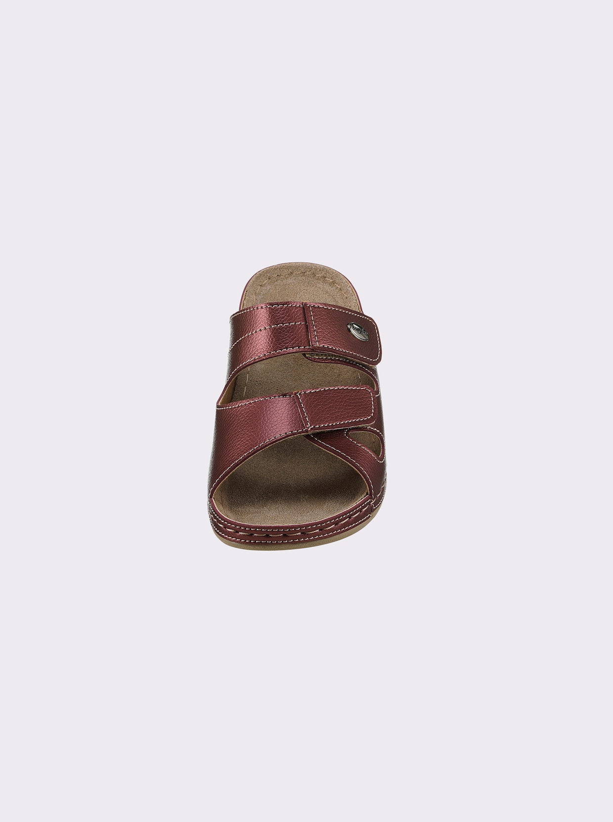 airsoft comfort+ Pantolette - bordeaux-metallic