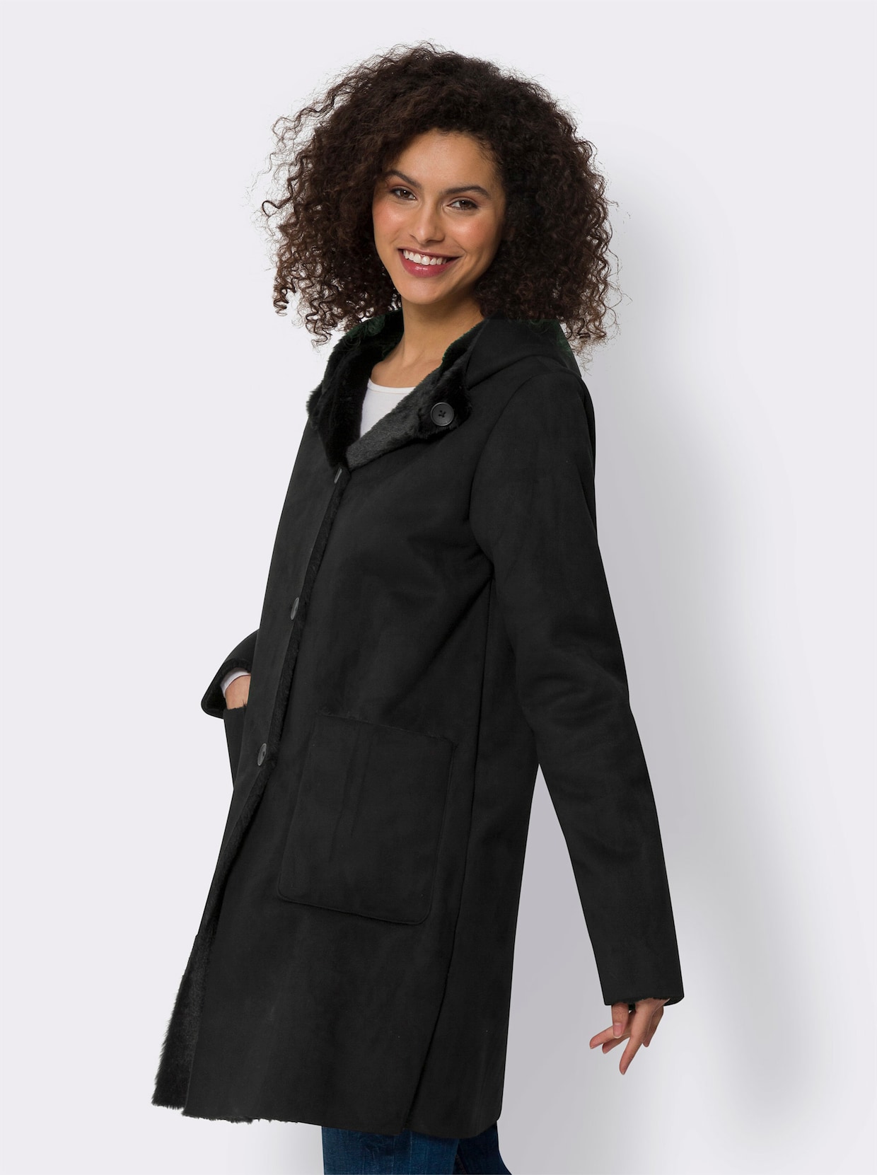 heine Manteau réversible - noir