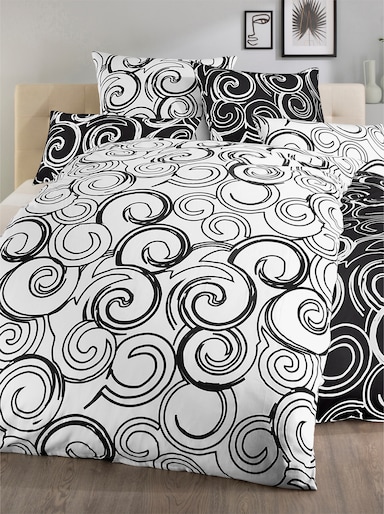 Linge de lit - noir-blanc