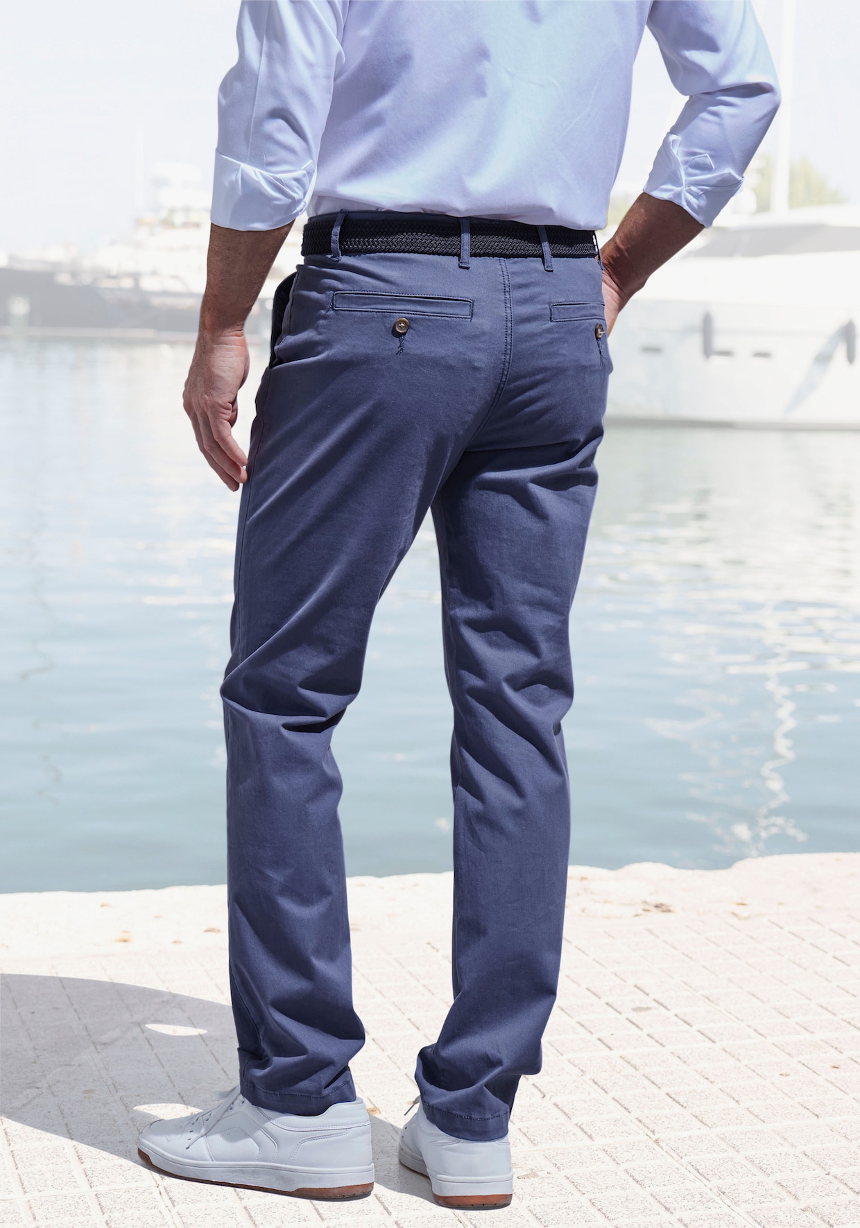 Chinobroek - blauw