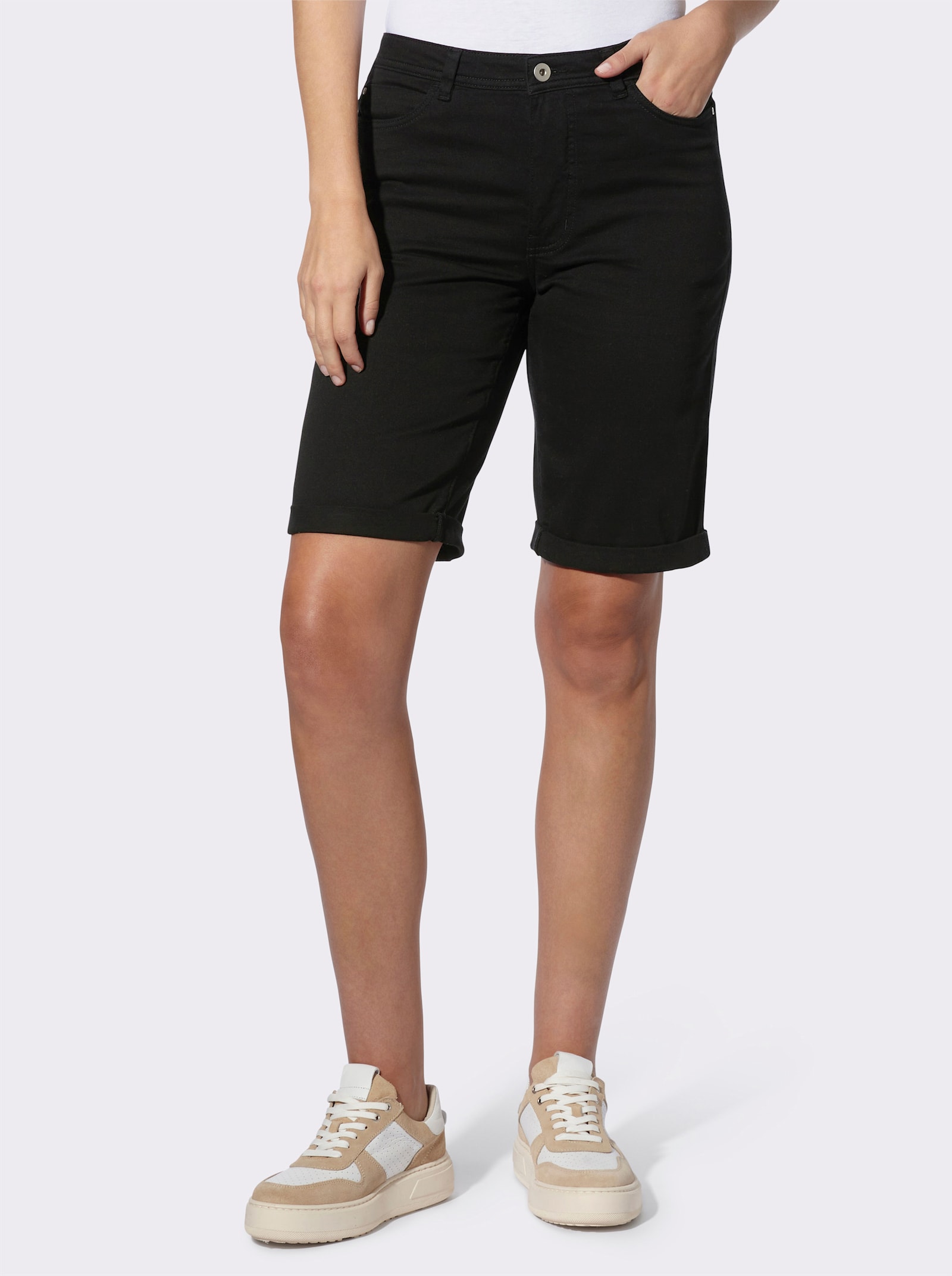 heine Shorts in Stretch-Qualität - schwarz