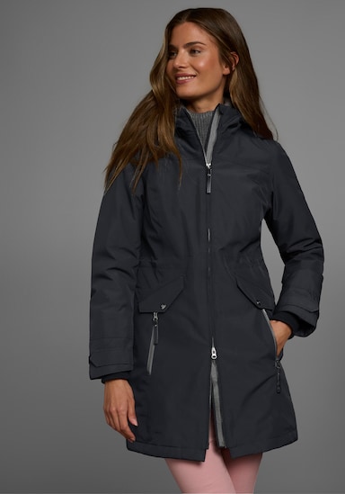 Funktionsparka - schwarz (outdoorparka aus nachhaltigem material)