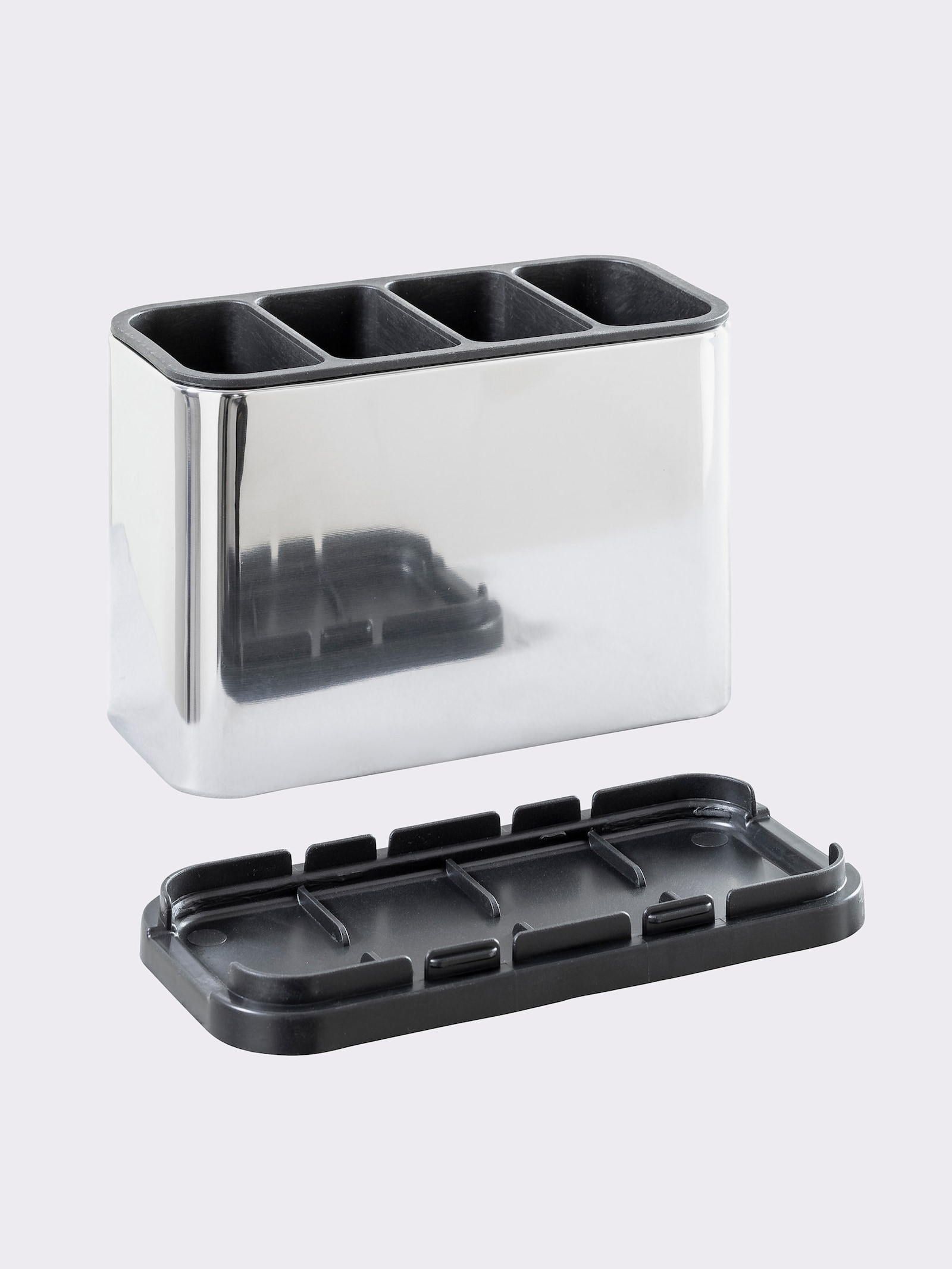 heine home Abtropfkorb - silberfarben-schwarz