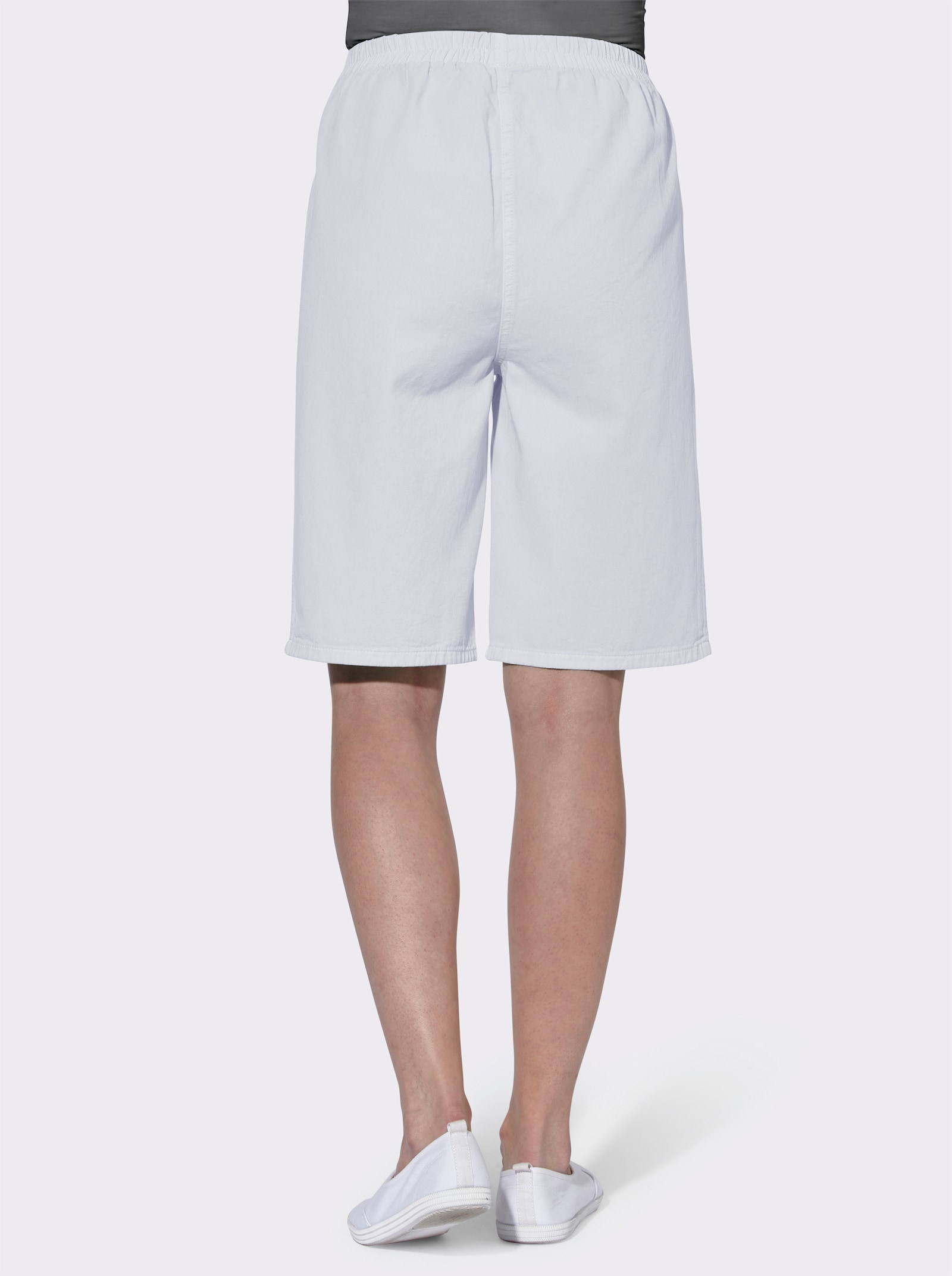 Bermudas mit Rundum-Dehnbund - weiß