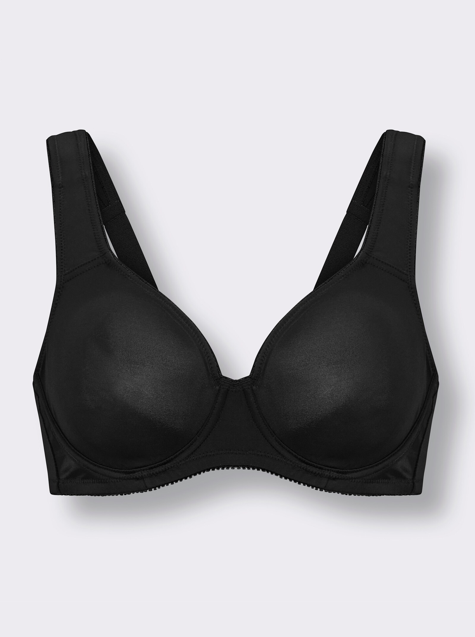 wäschepur Entlastungs-BH mit Bügel für große Größen - schwarz
