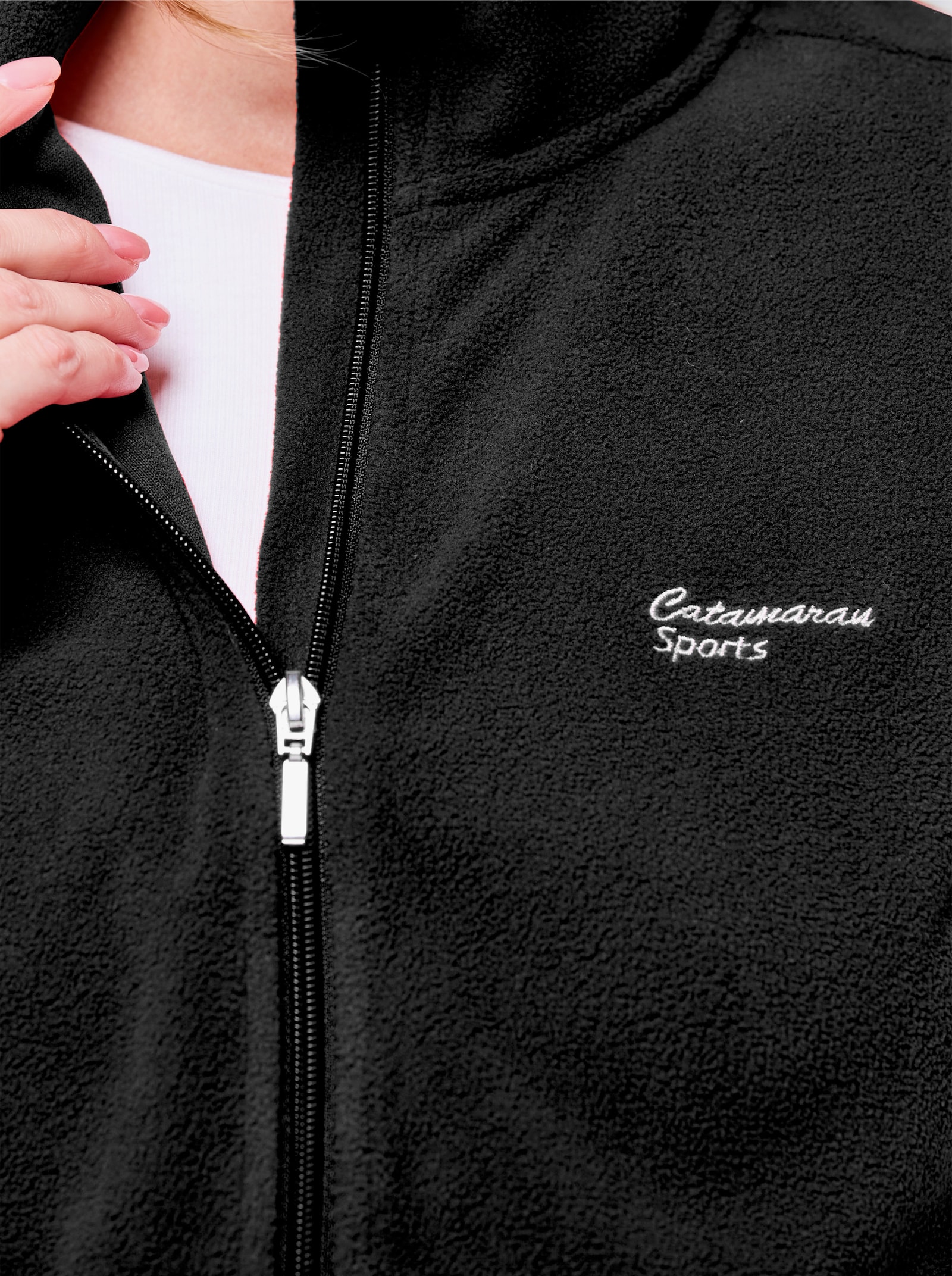 Catamaran Sports Fleeceweste mit weitenregulierbarem Saum - schwarz