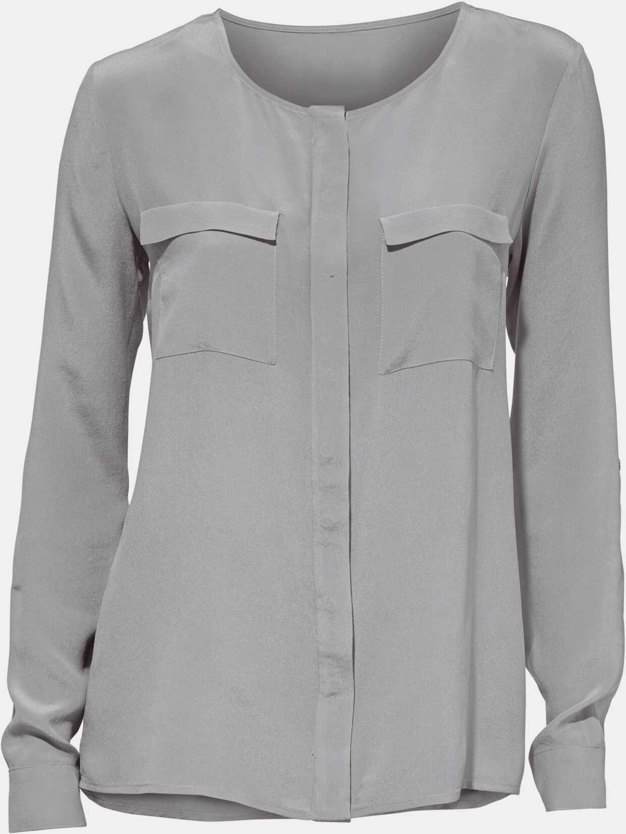 heine Seiden-Bluse - grau