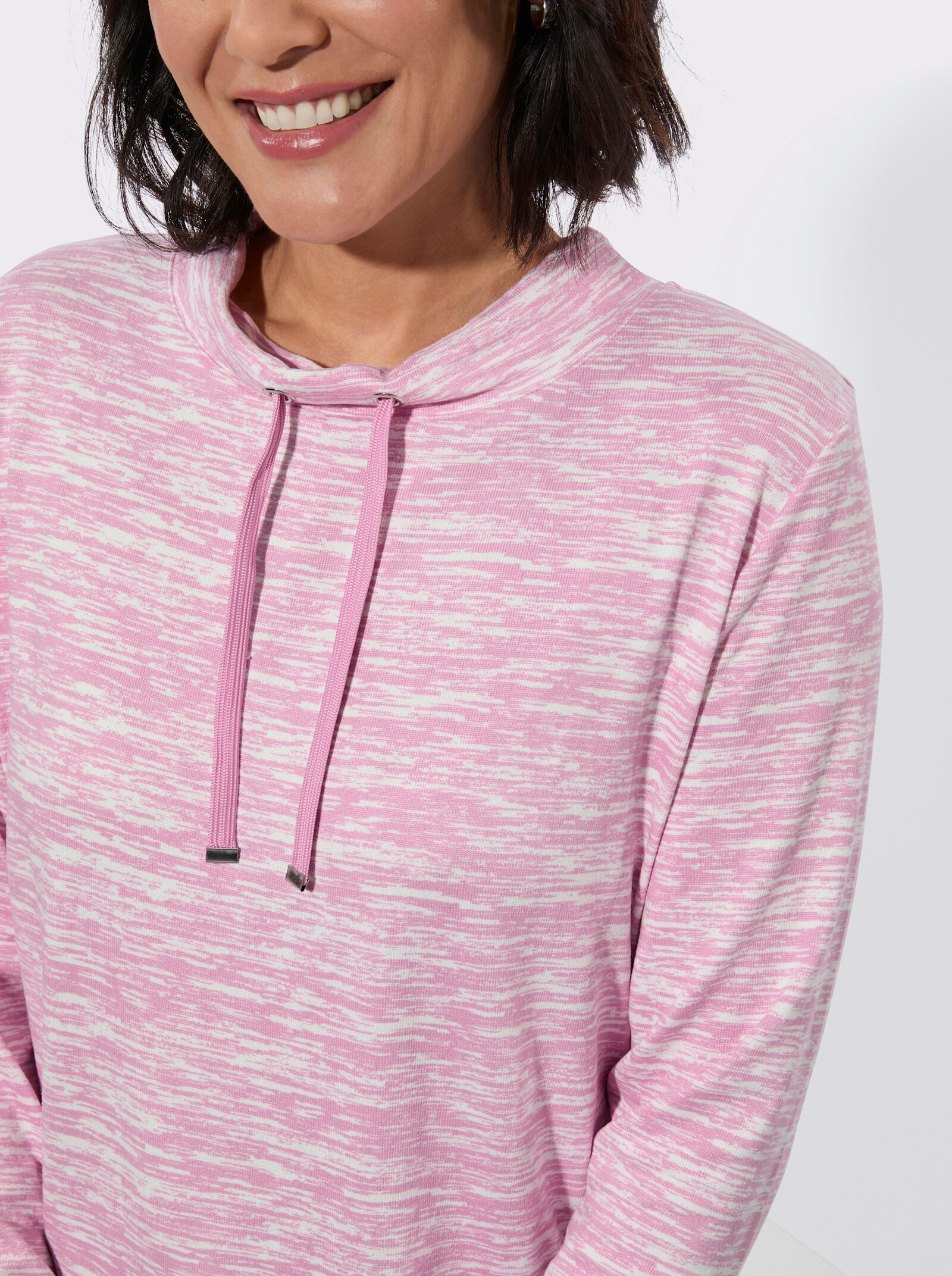 Winter-Shirt - rosé-bedruckt