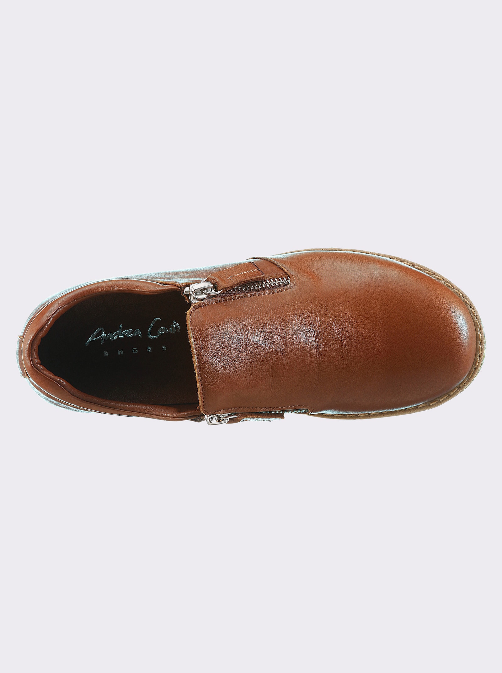 Andrea Conti Slipper - cognac