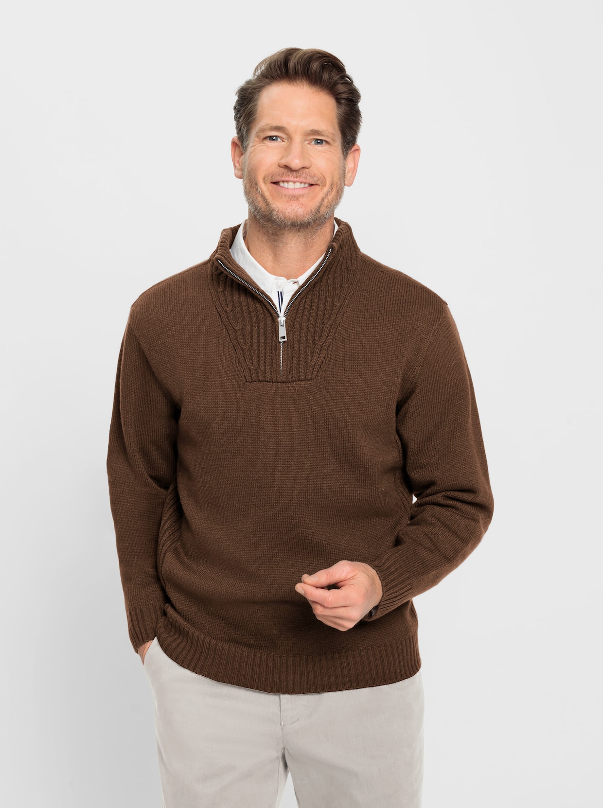 Marco Donati Pullover - braun