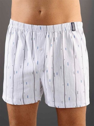 Boxershorts - 2x weiß-bedruckt