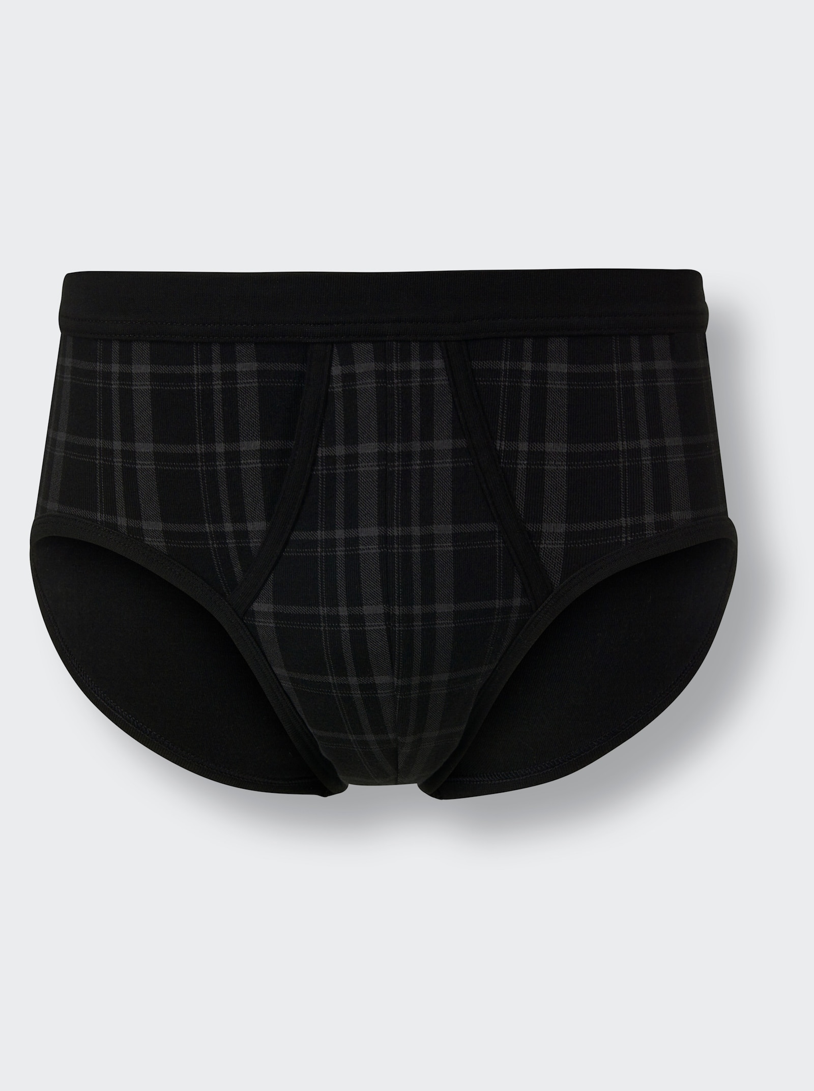 Schiesser Slipy - černá-kostka