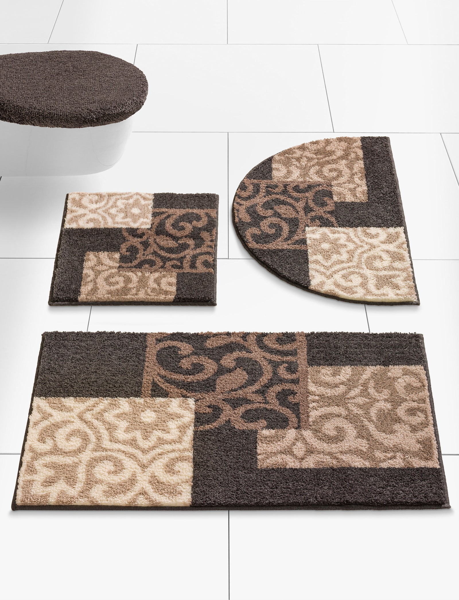 Grund Badmat - antraciet/taupe