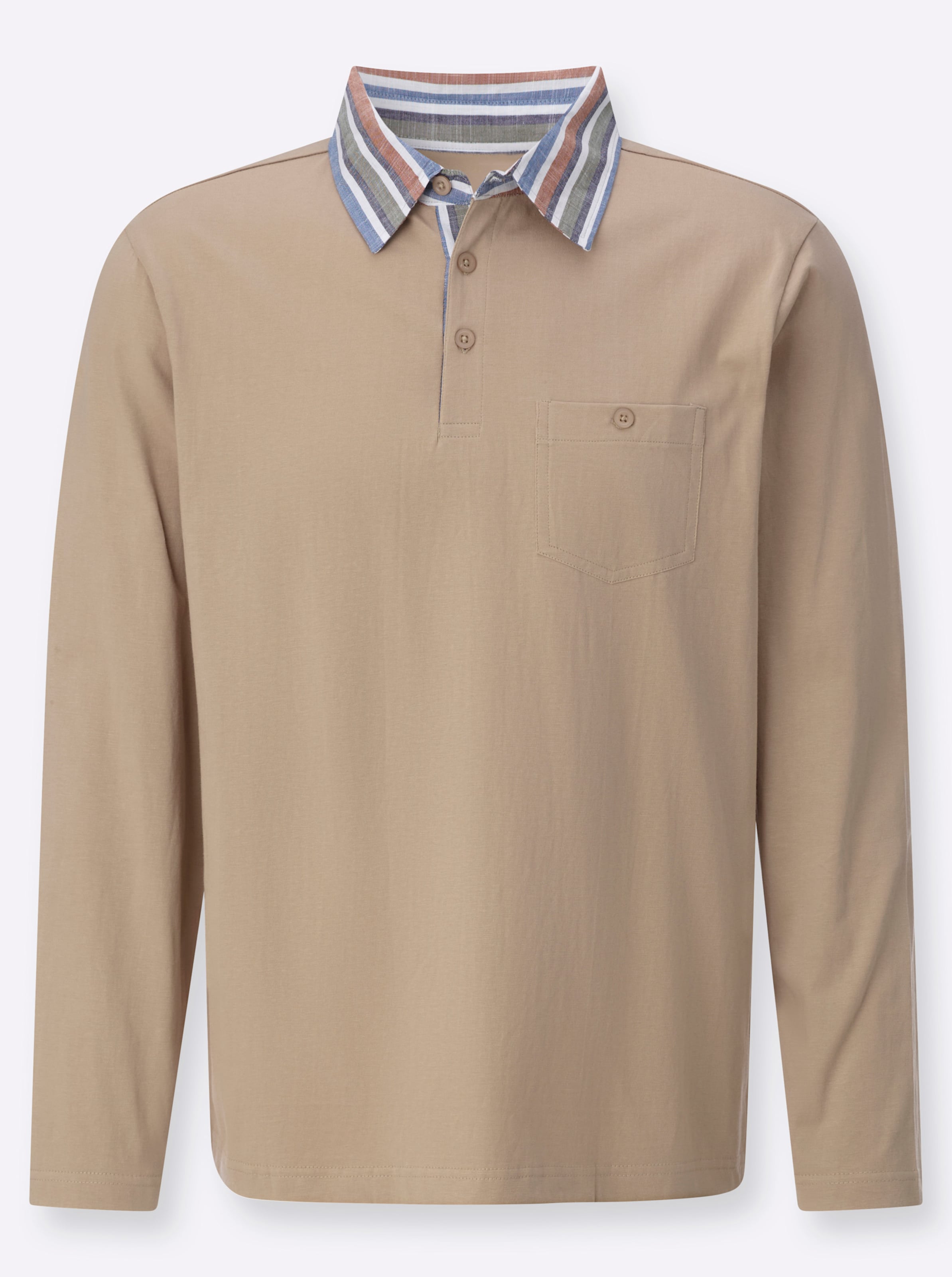Langarm-Poloshirt