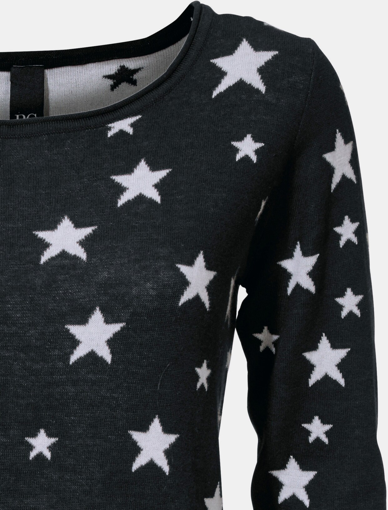 heine Rundhals-Pullover - schwarz