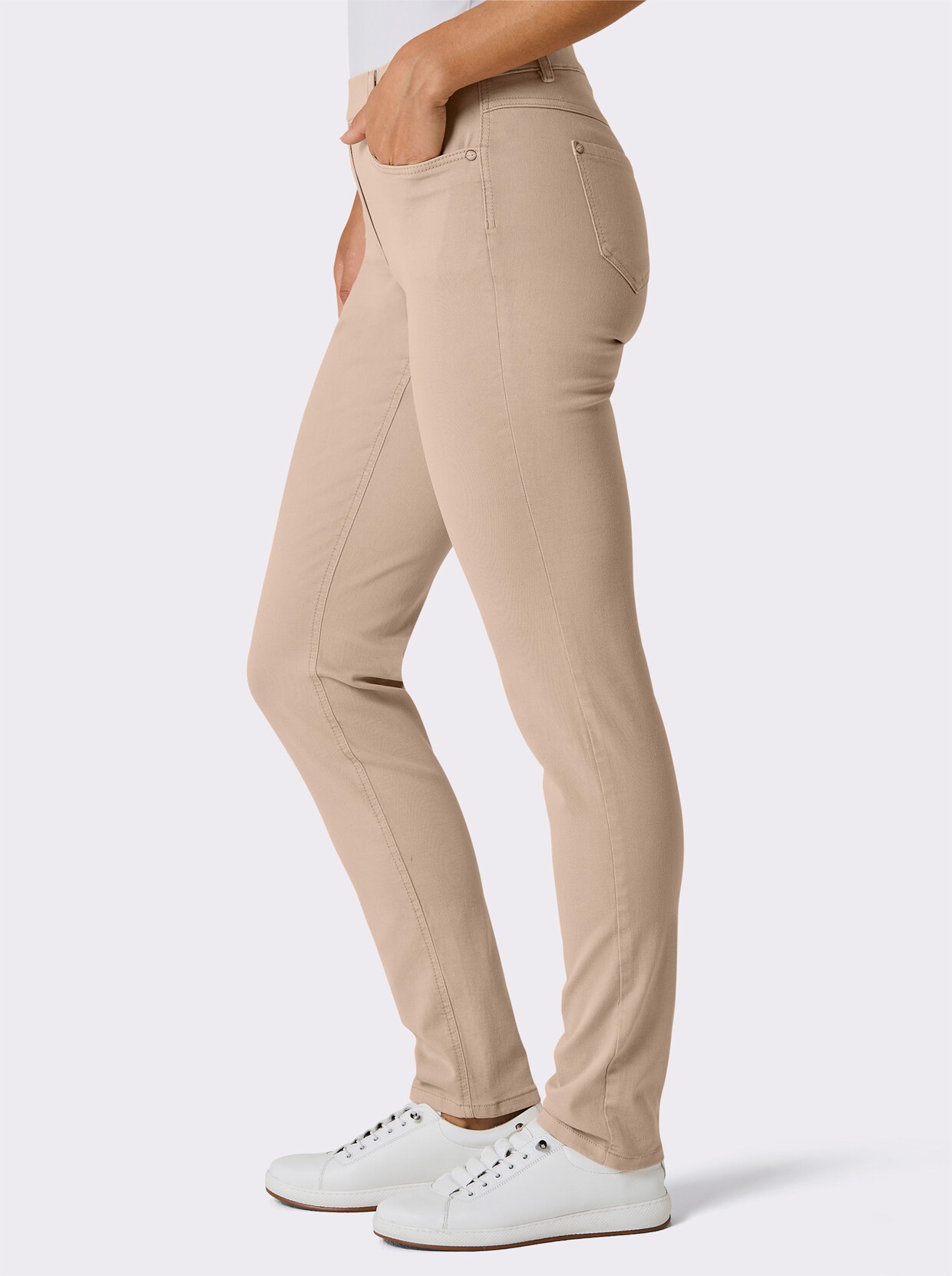 Ascari Schlupfjeans - beige