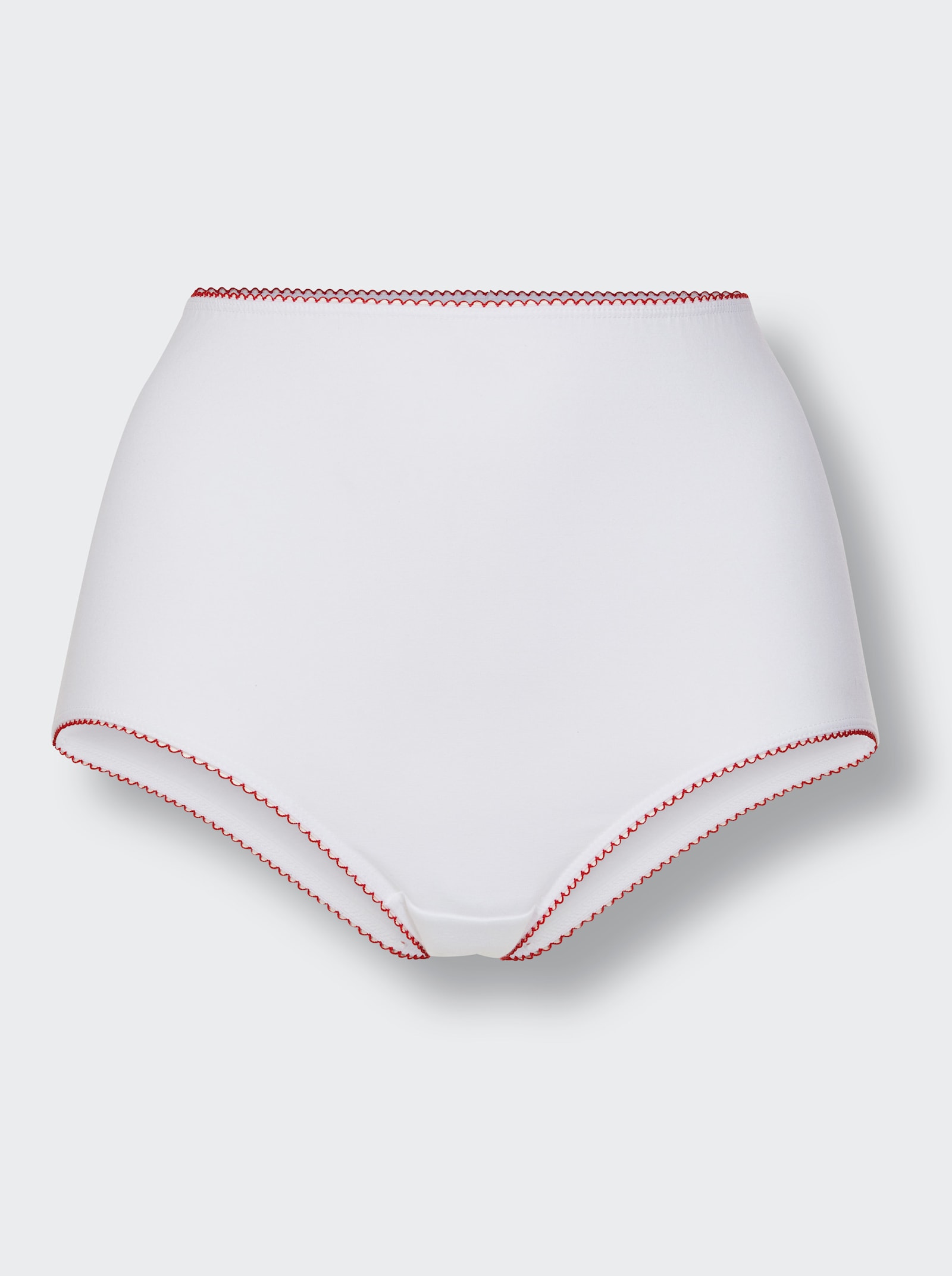 wäschepur Taillenslip mit kontrastfarbigen Abschlüssen - weiß