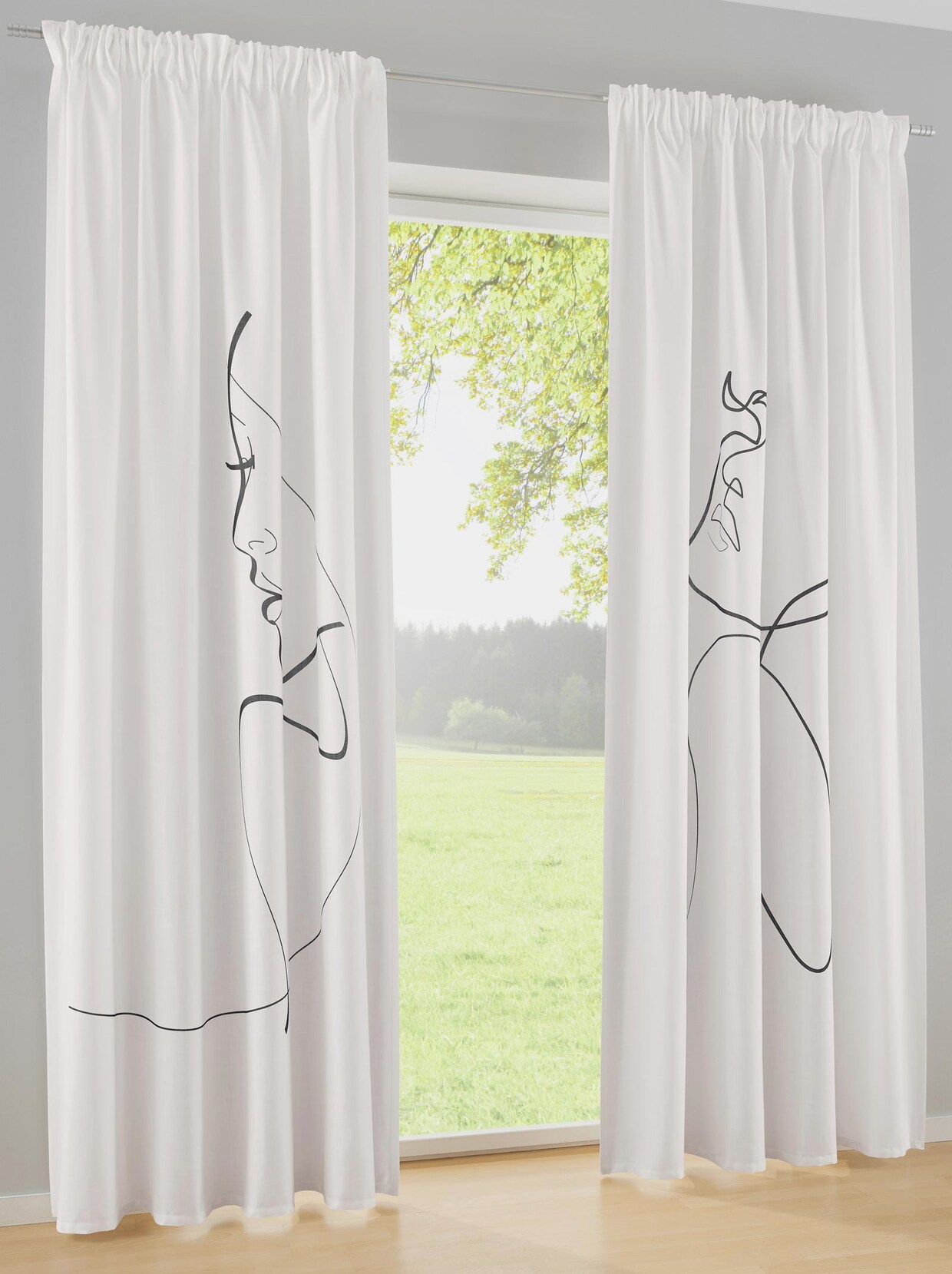 heine home Dekoschal - offwhite-schwarz