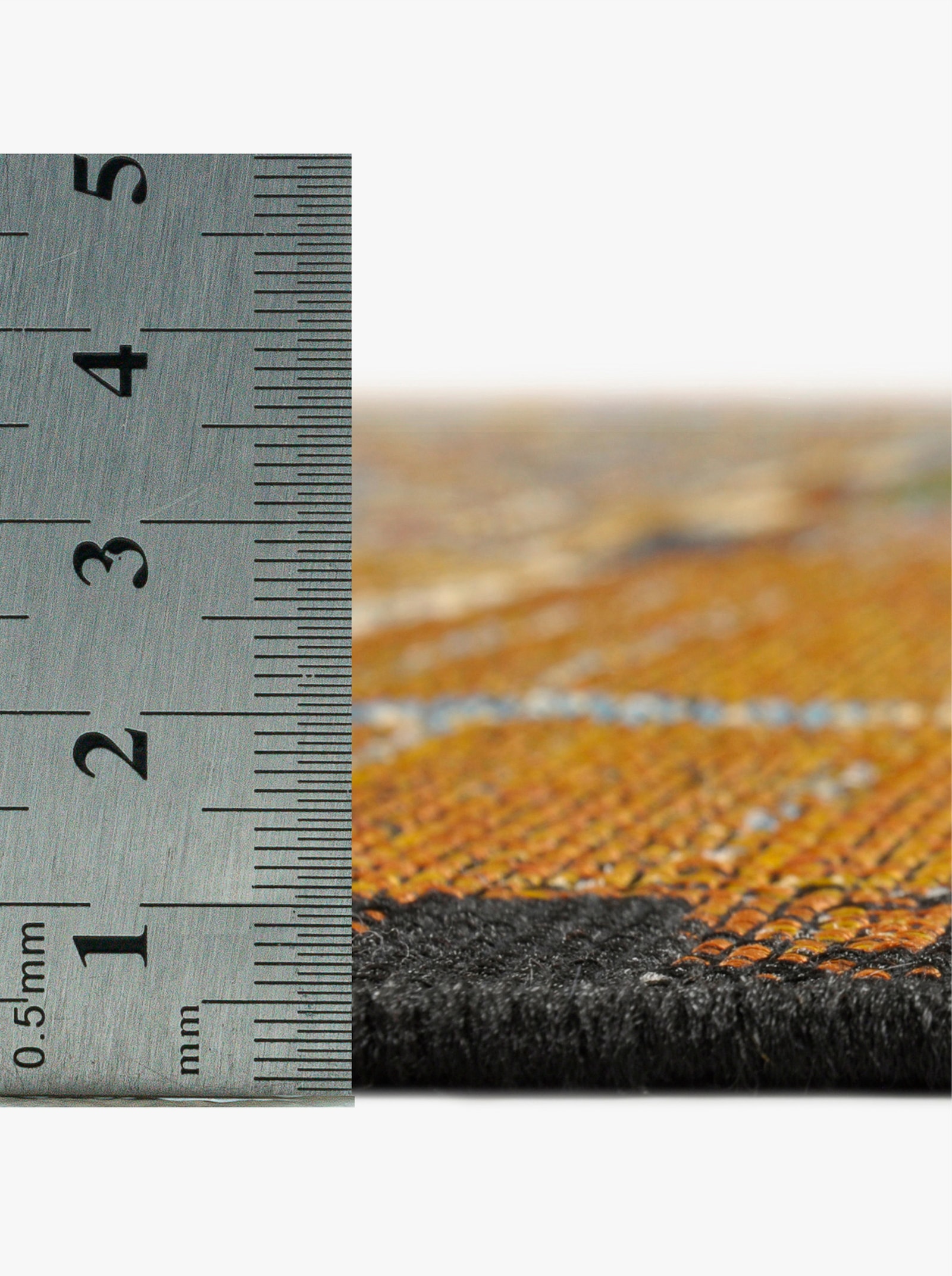 Theko Teppich - gelb