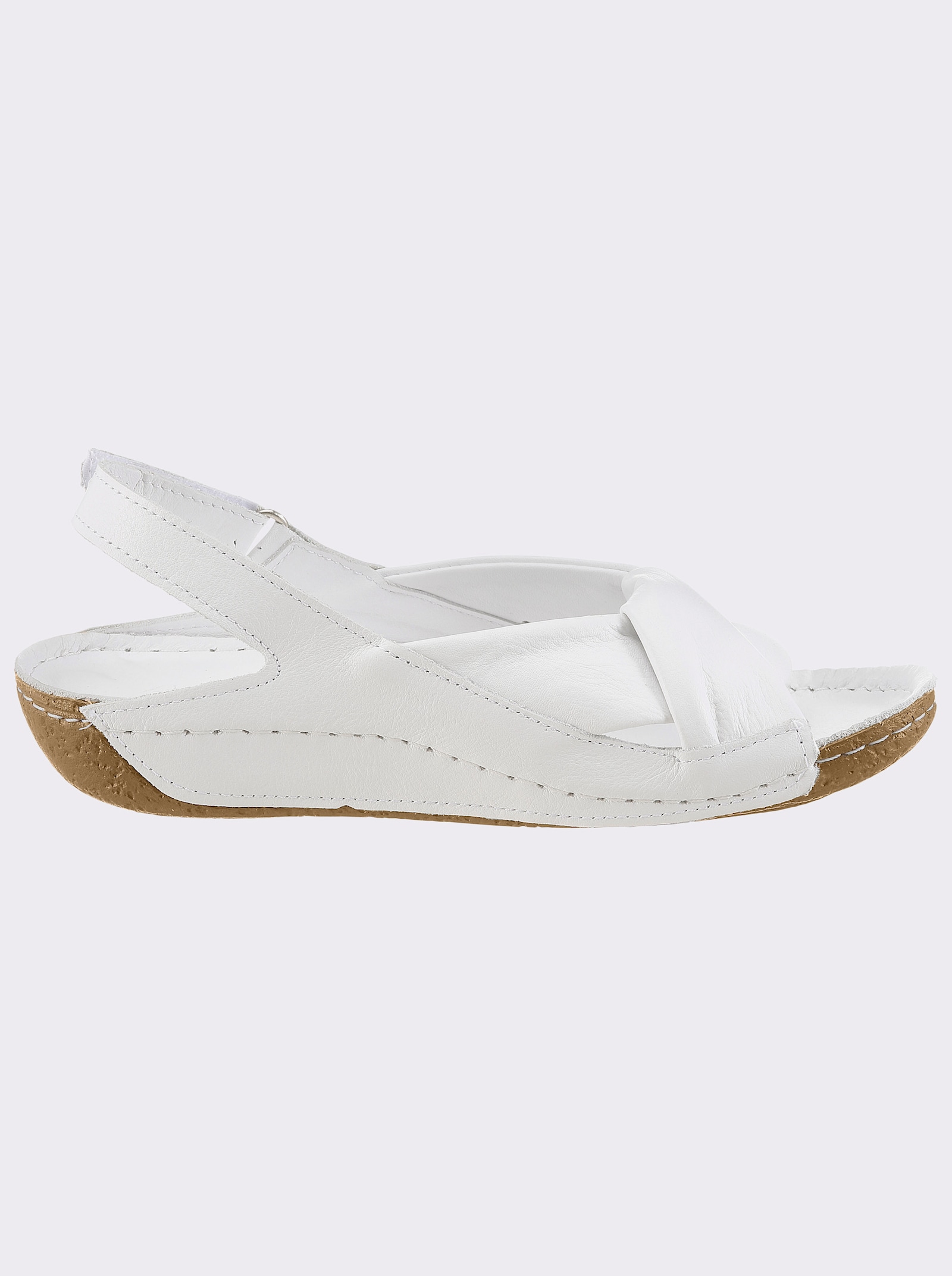 Andrea Conti Sandalette aus Echtleder - weiß