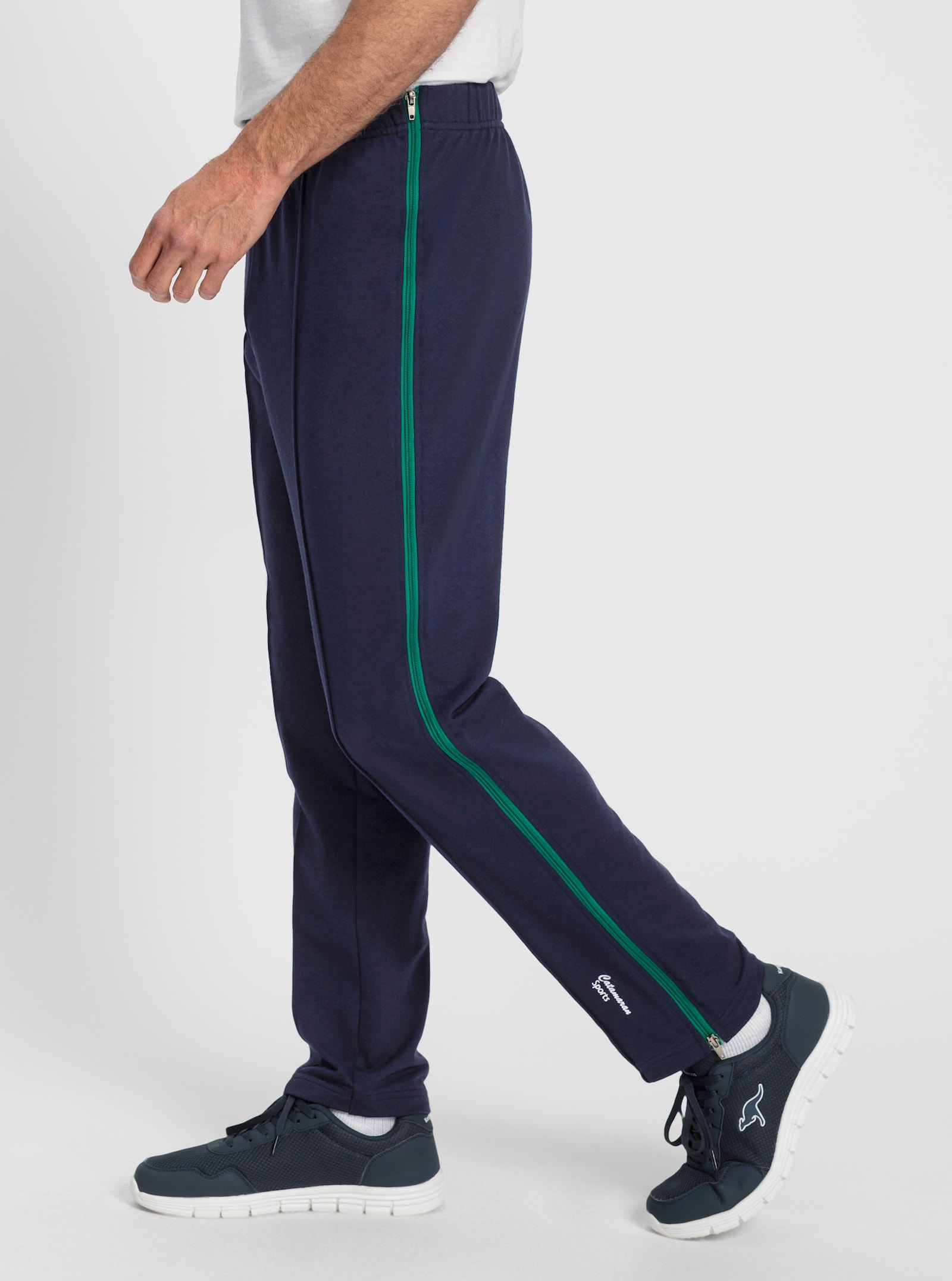 Catamaran Sports Freizeithose , am Bein von unten bis oben zu öffnen - marine-grün