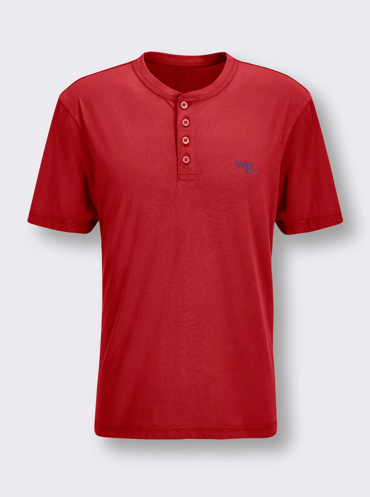wäschepur men Schlafanzug-Shirt - kirsche
