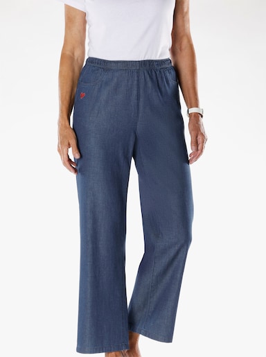 Schlupfjeans - blue-stone-washed