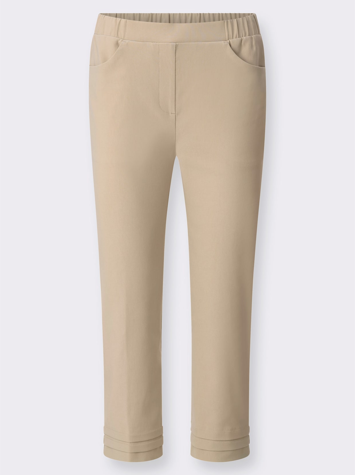 3/4-Hose mit Dehnbund - beige