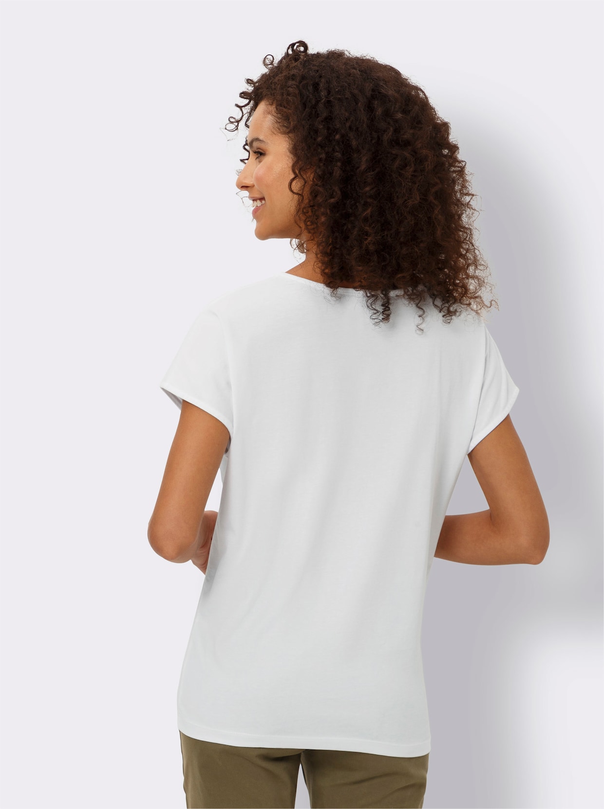 heine T-shirt imprimé - blanc-rose clair imprimé