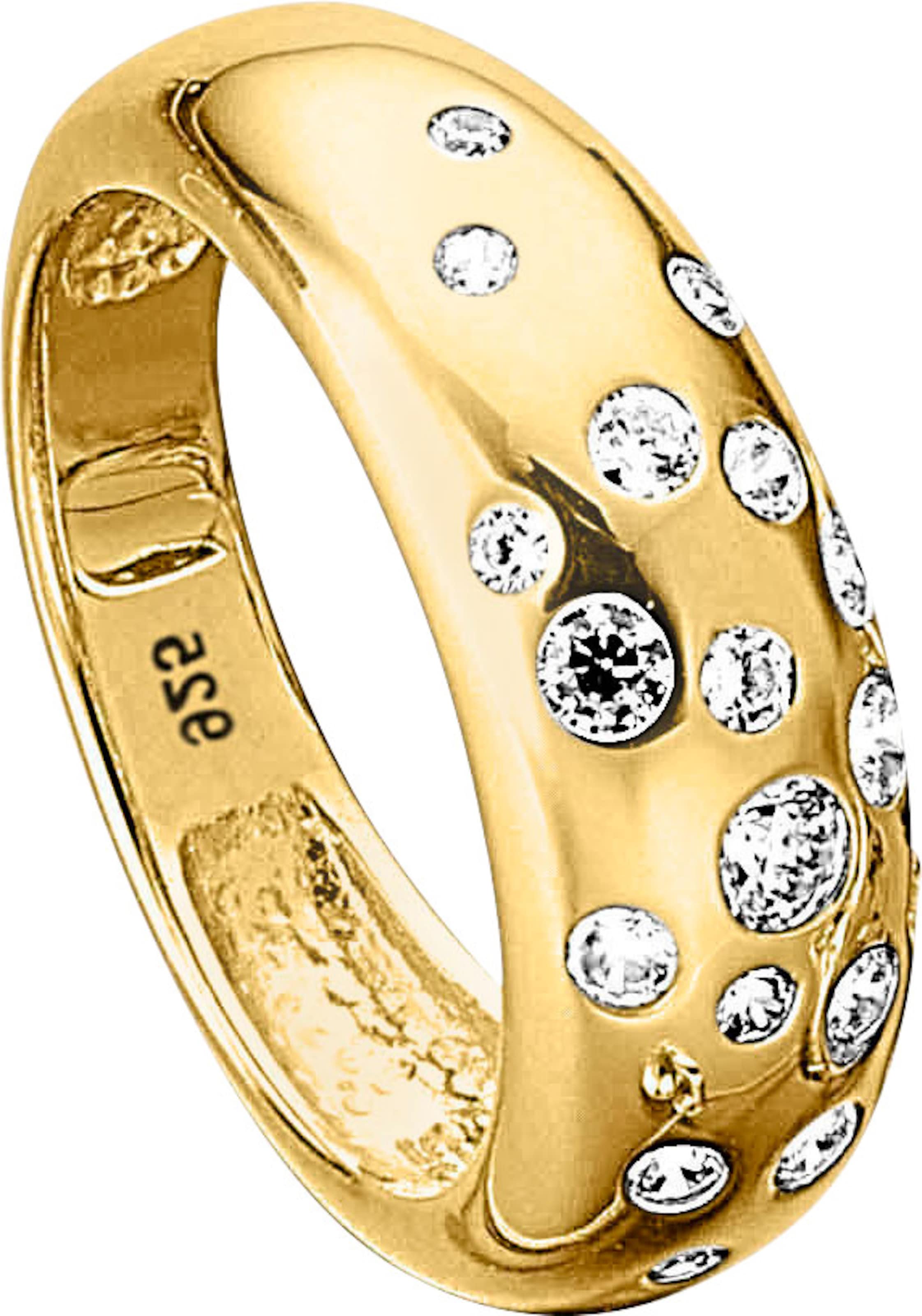 Ring günstig Kaufen-Ring in Silber vergoldet 925 von heine. Ring in Silber vergoldet 925 von heine <![CDATA[Aus 925er Silber: Ring in toller Optik, mit Zirkonia besetzt.]]>. 