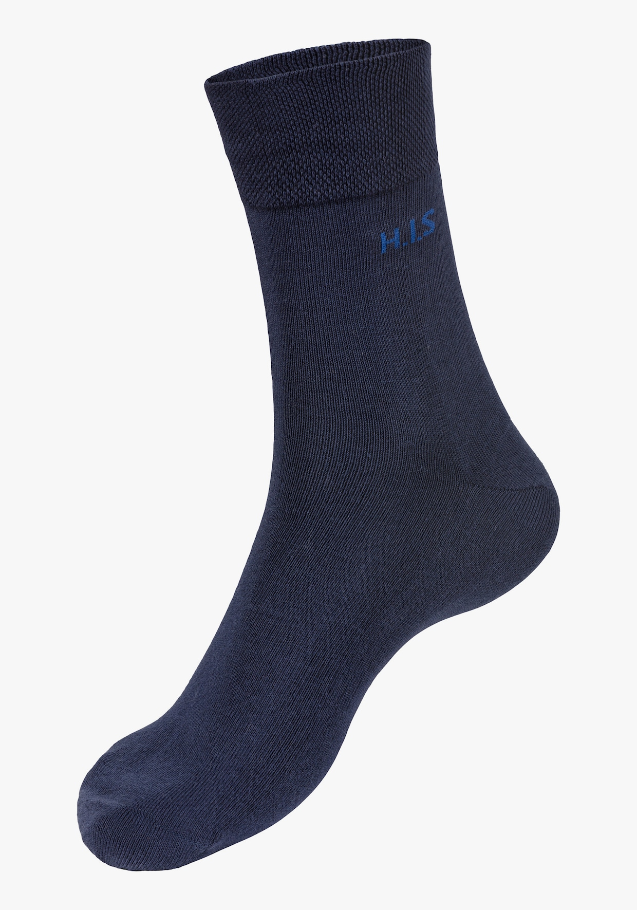 H.I.S Sokken - 4x navy, 4x jeansblauw gemêleerd, 4x donkere jeans gemêleerd