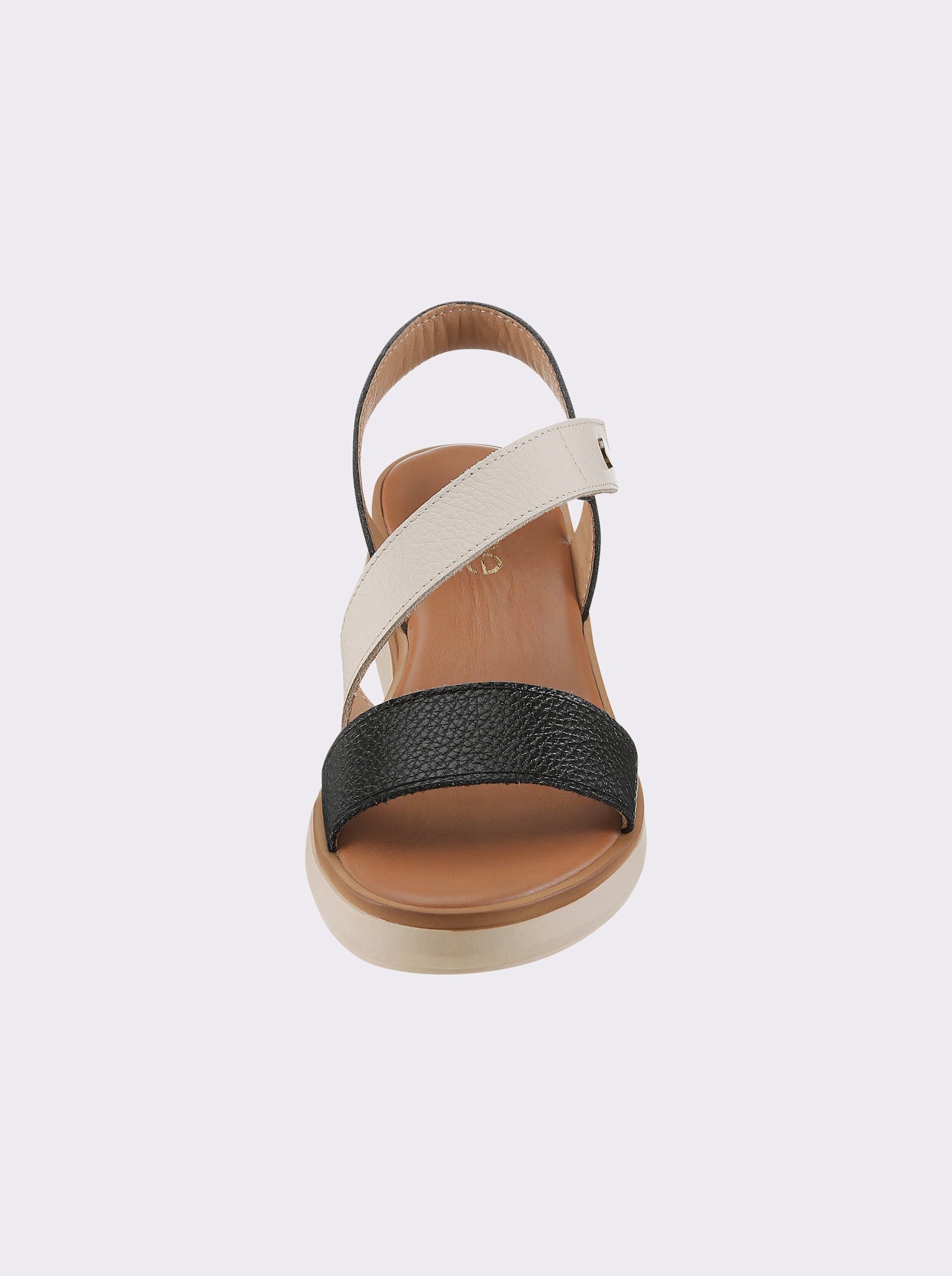 heine Sandalette - schwarz-weiß