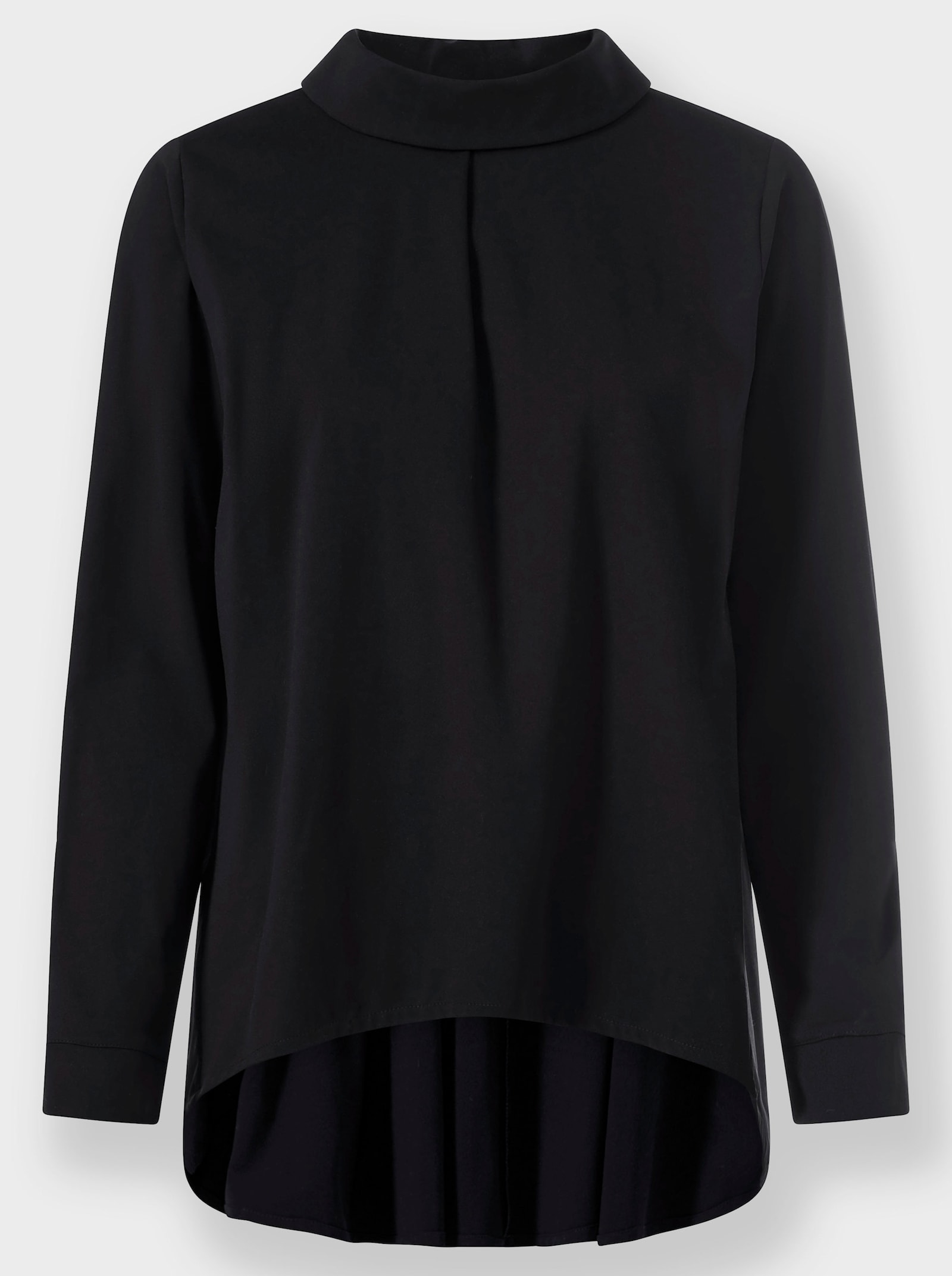 heine T-shirt avec bouton au dos - noir