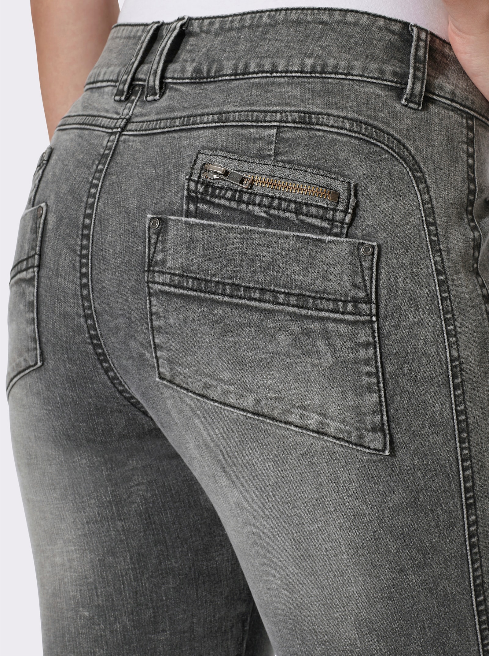 heine Jeans mit Push-up-Effekt - grey denim