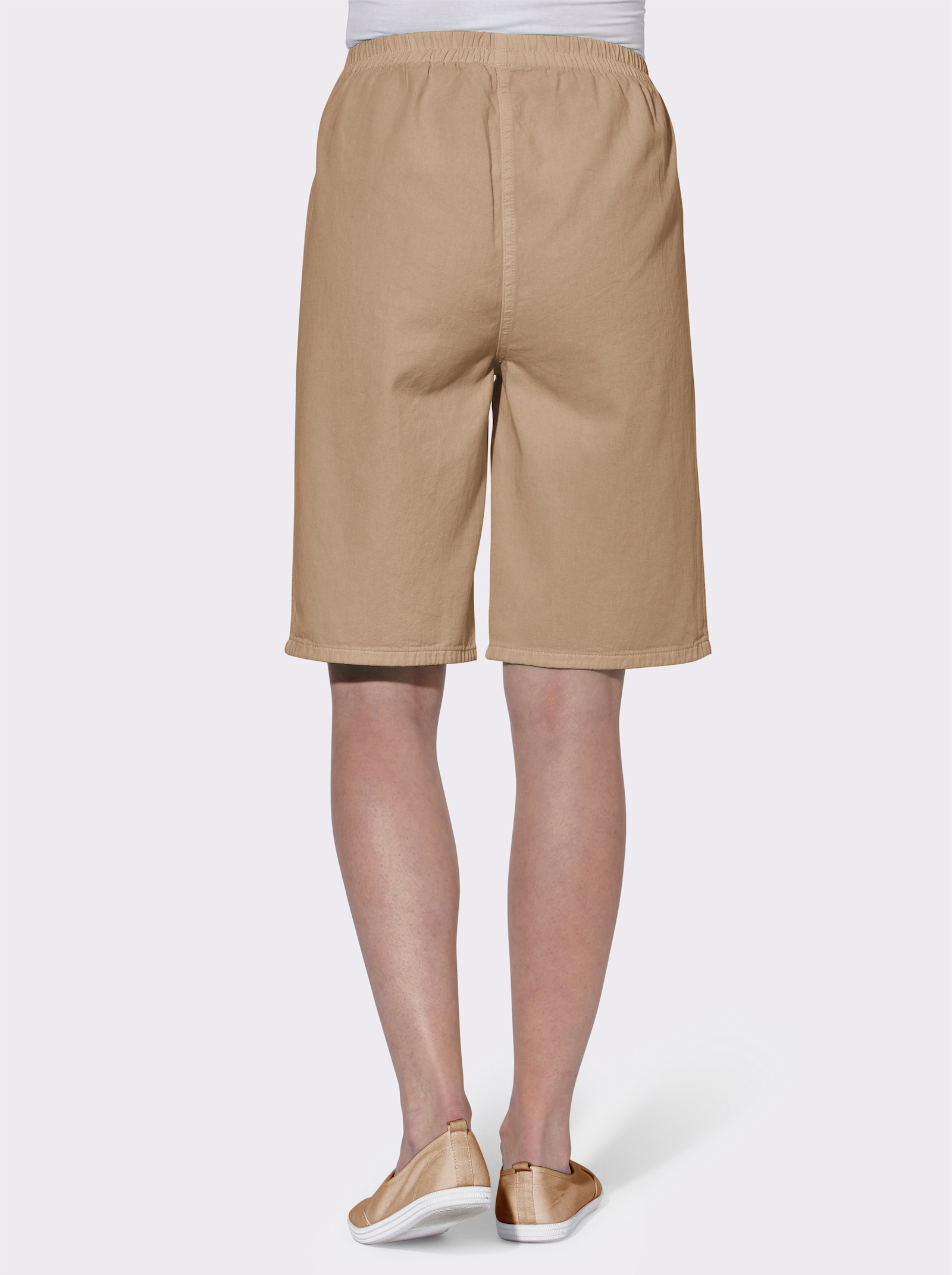 Bermudas mit Rundum-Dehnbund - beige