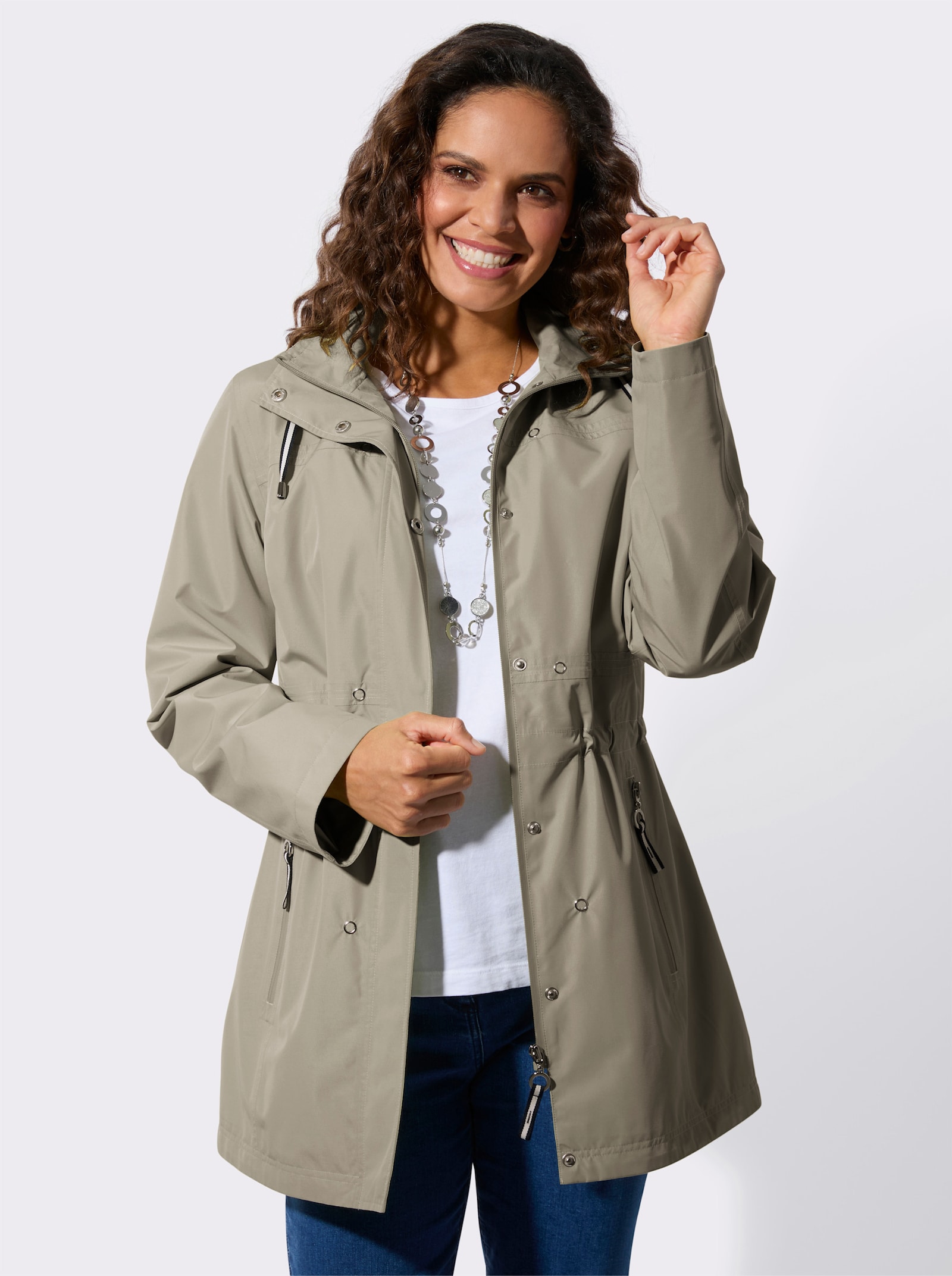 Funktionsjacke in wind- und wasserdichter Qualität - schlamm