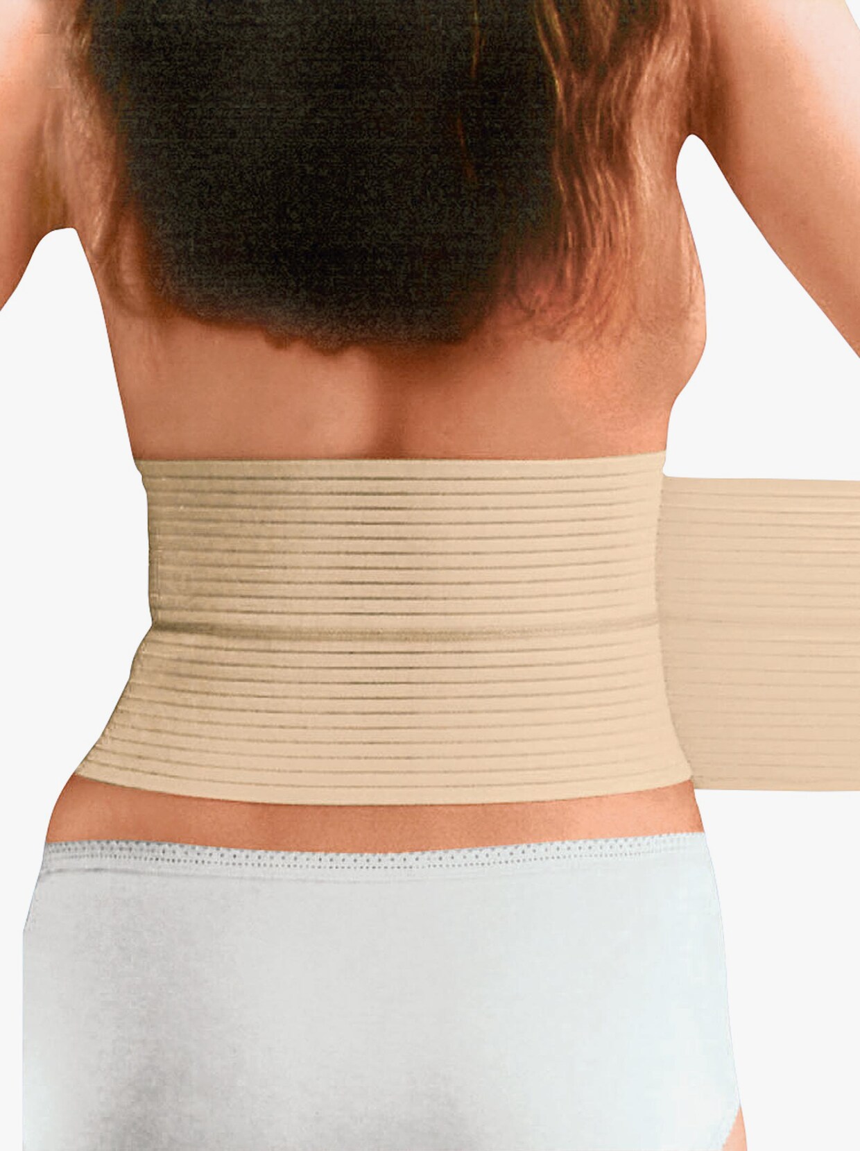 Podporný pás na brucho a chrbát - béžová