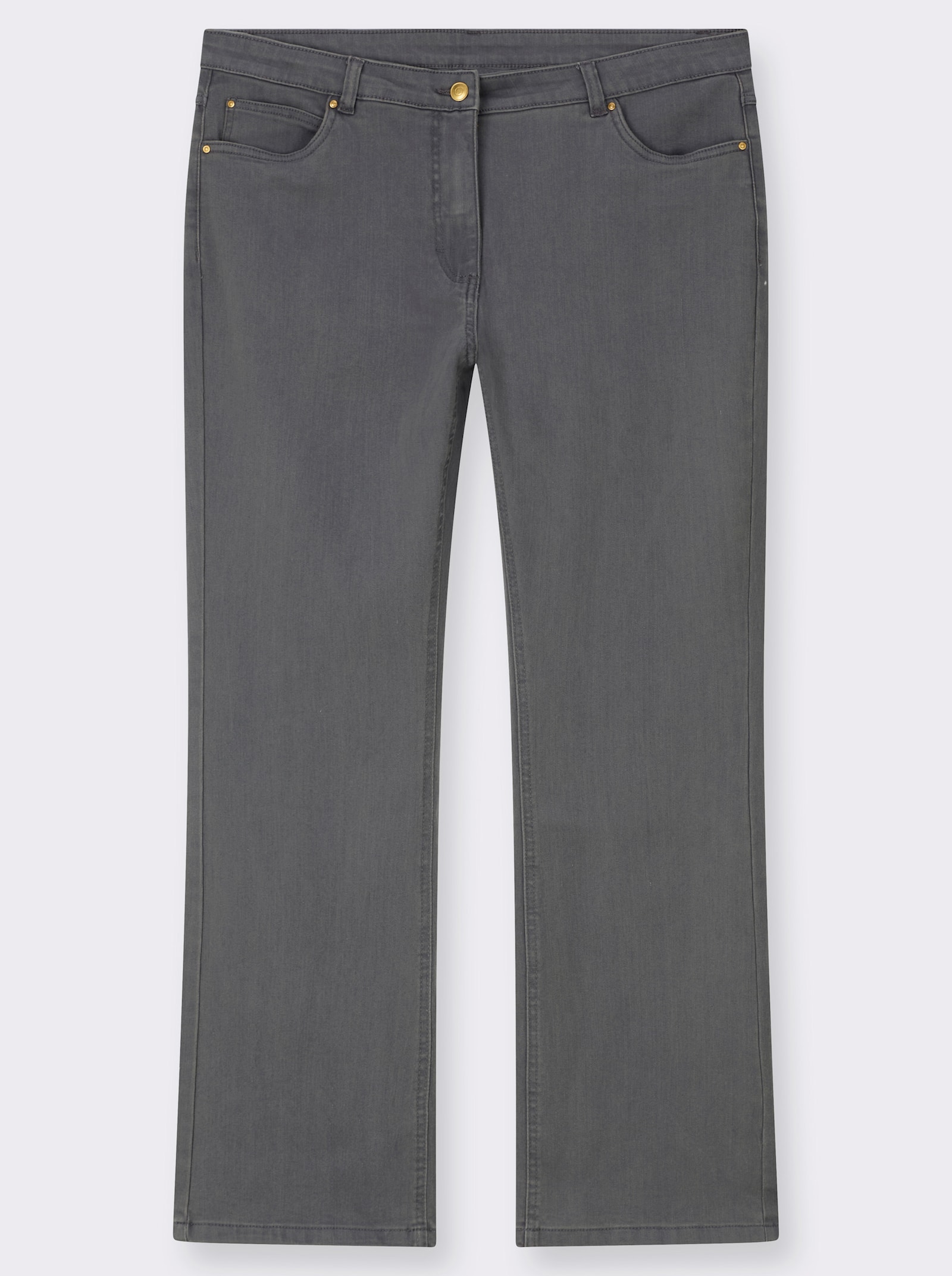  Bootcut-Jeans im 5-Pocket-Stil - stone-grey-denim