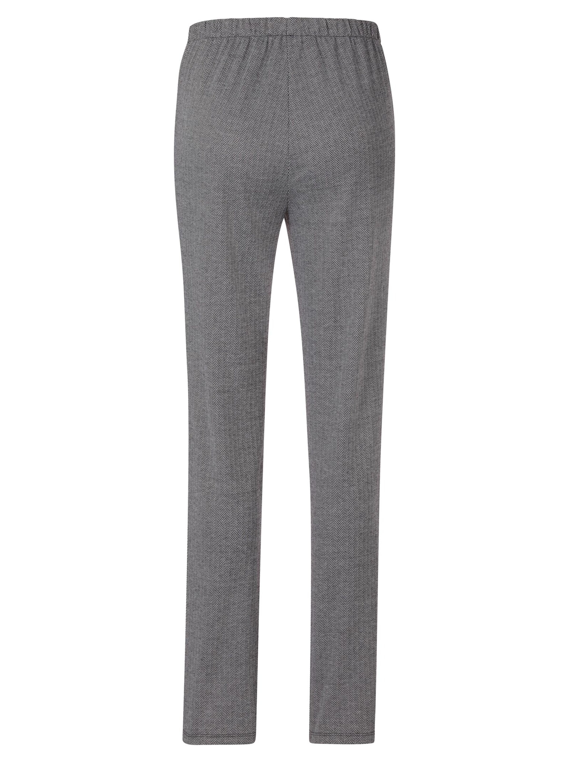 Hose - schwarz-grau-gemustert