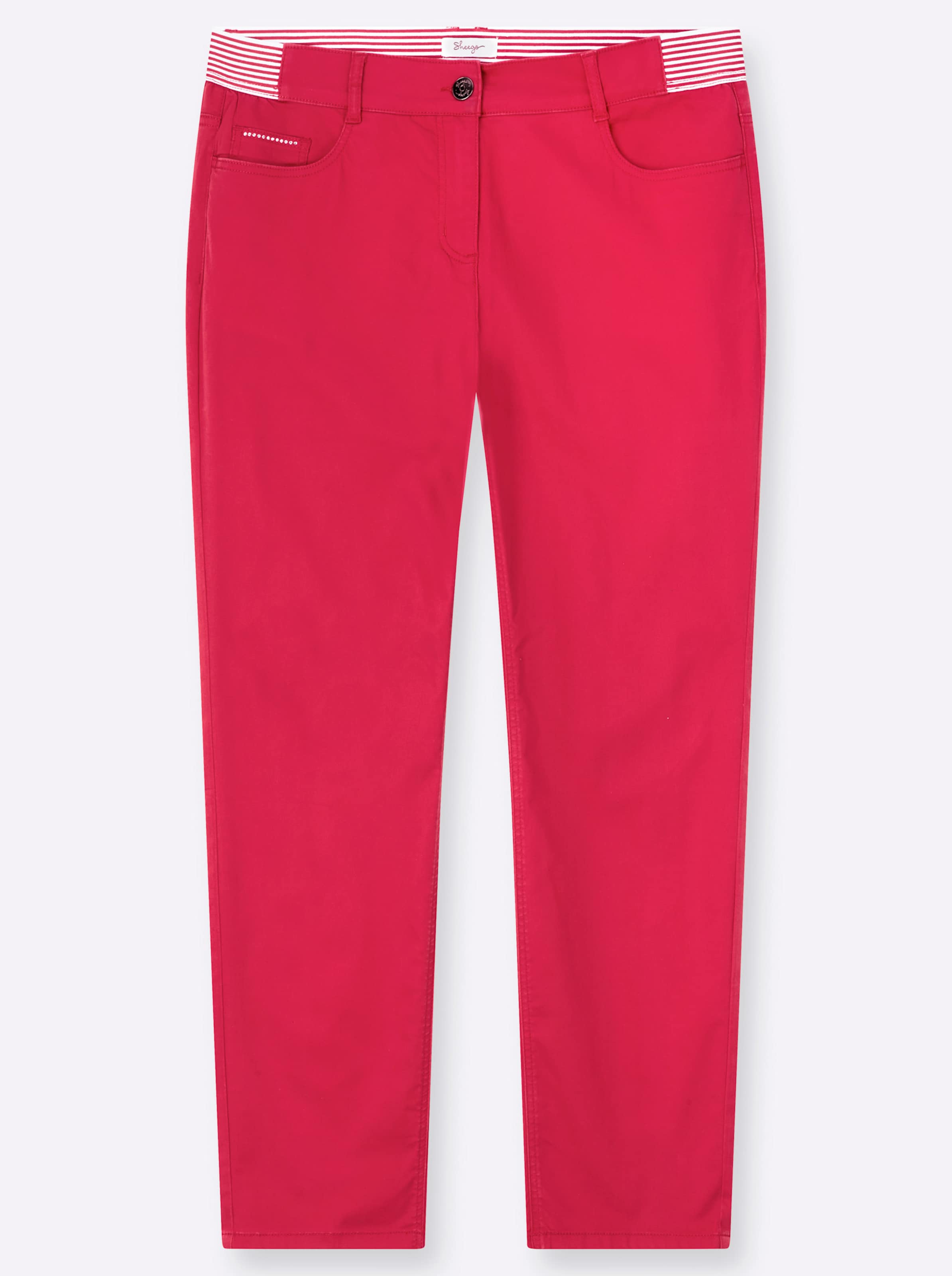 Sheego Damen Erdbeere 5-Pocket-Hose - Bild 2