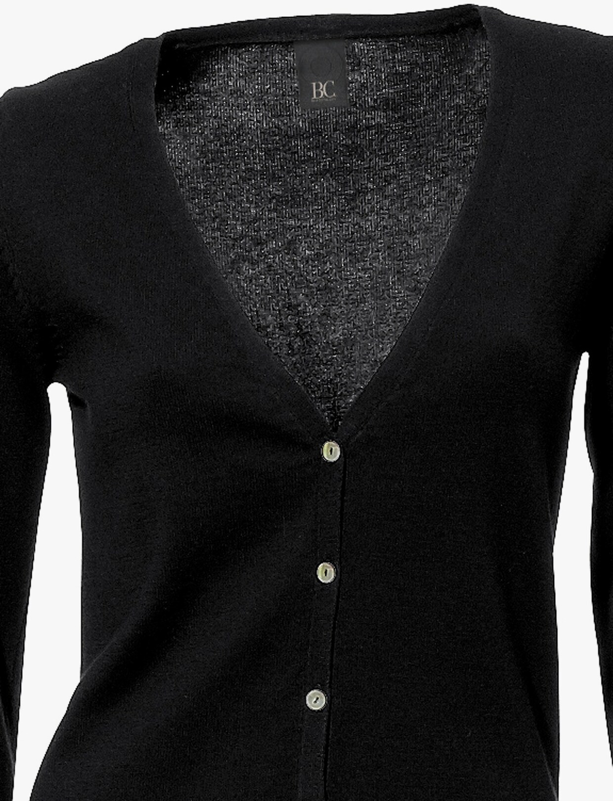 heine Veste en tricot fin - noir