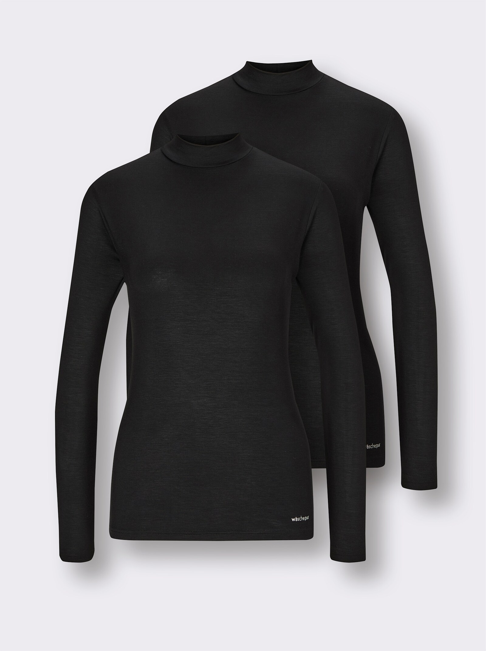 wäschepur Langarm-Shirt - schwarz