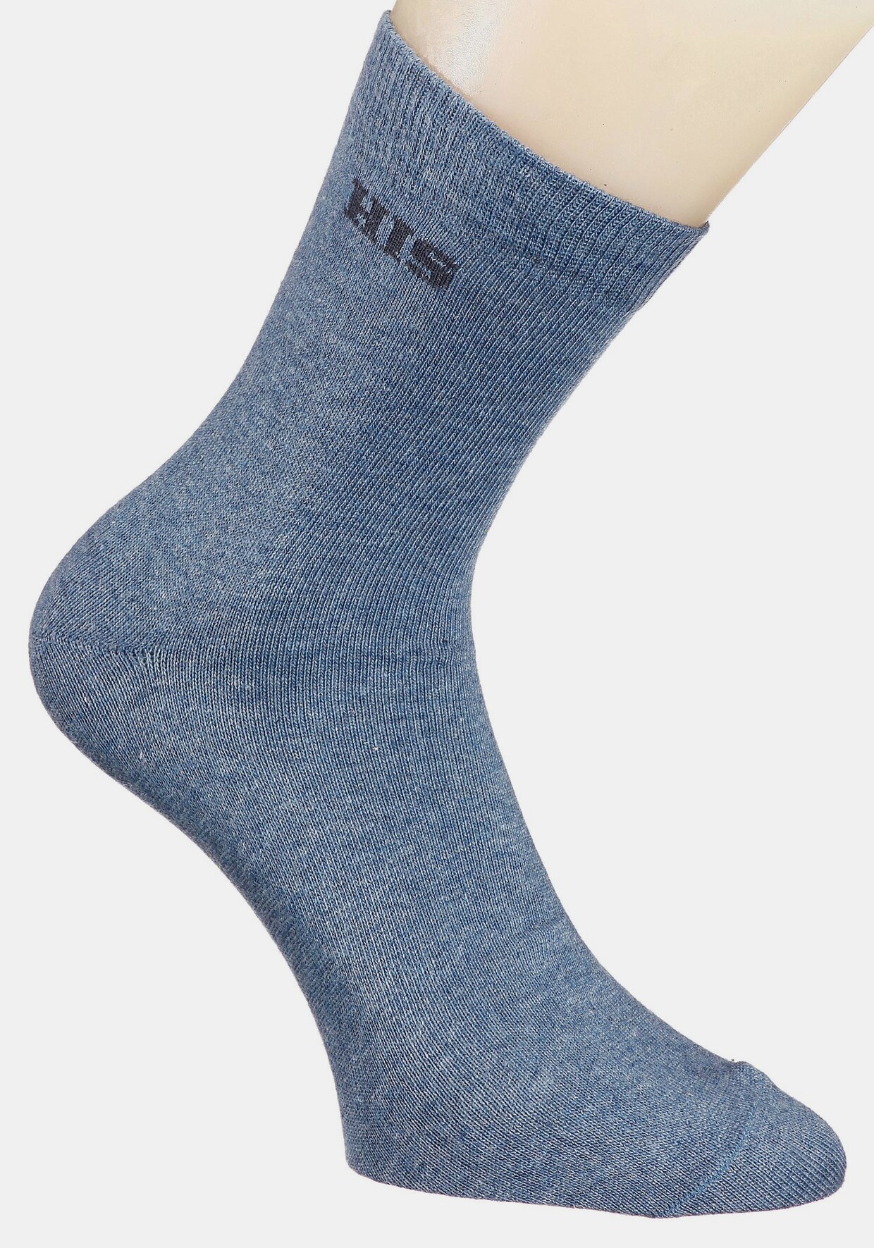 H.I.S Basicsocken - 1x hellblau + 1x blau + 1x grau + 1x schwarz
