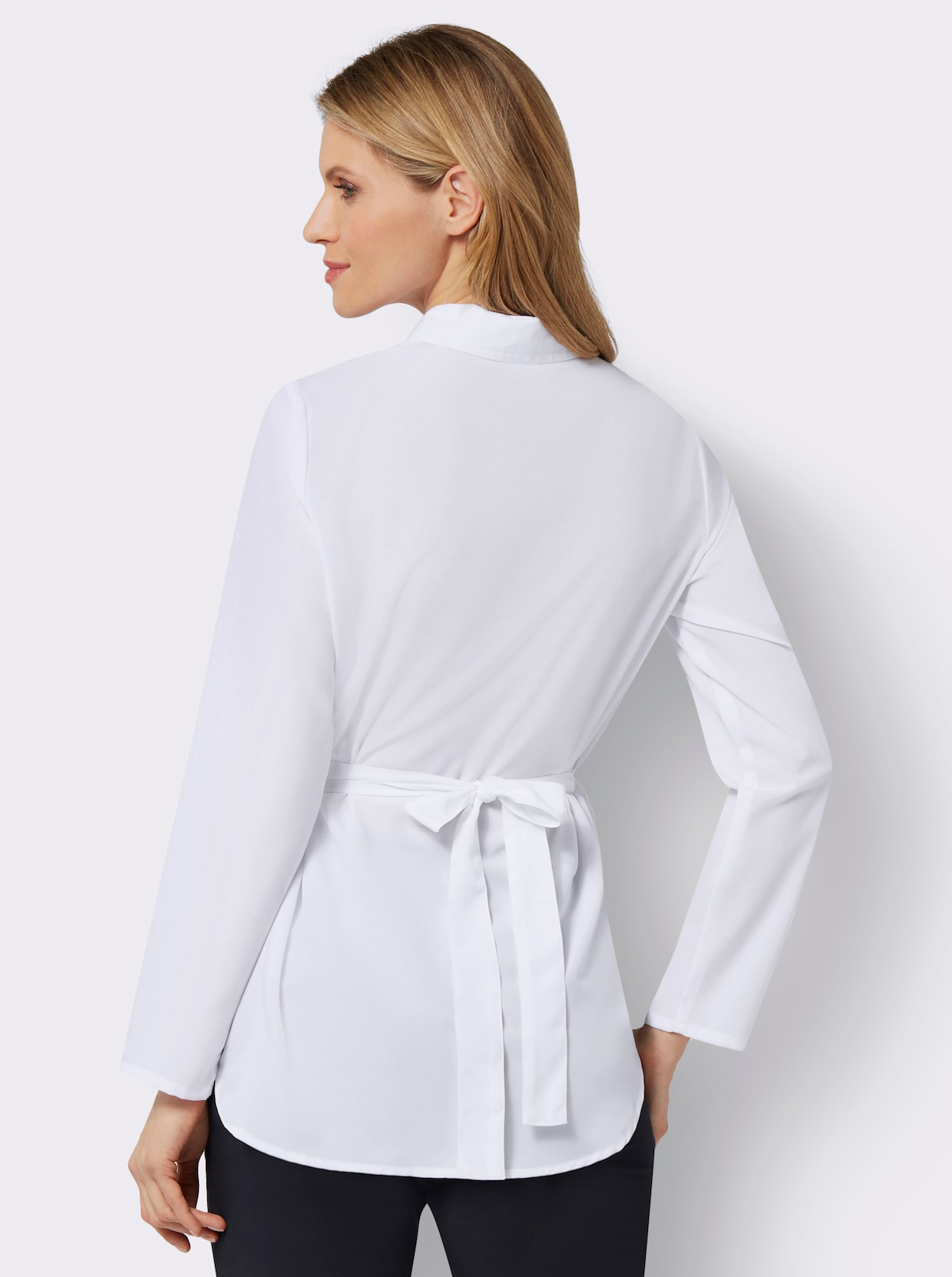 Longline blouse - ecru