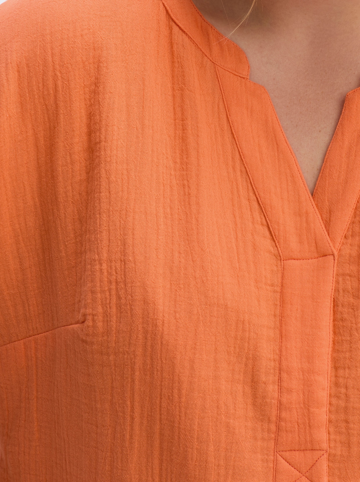Sommerkleid in Musselin-Qualität - orange