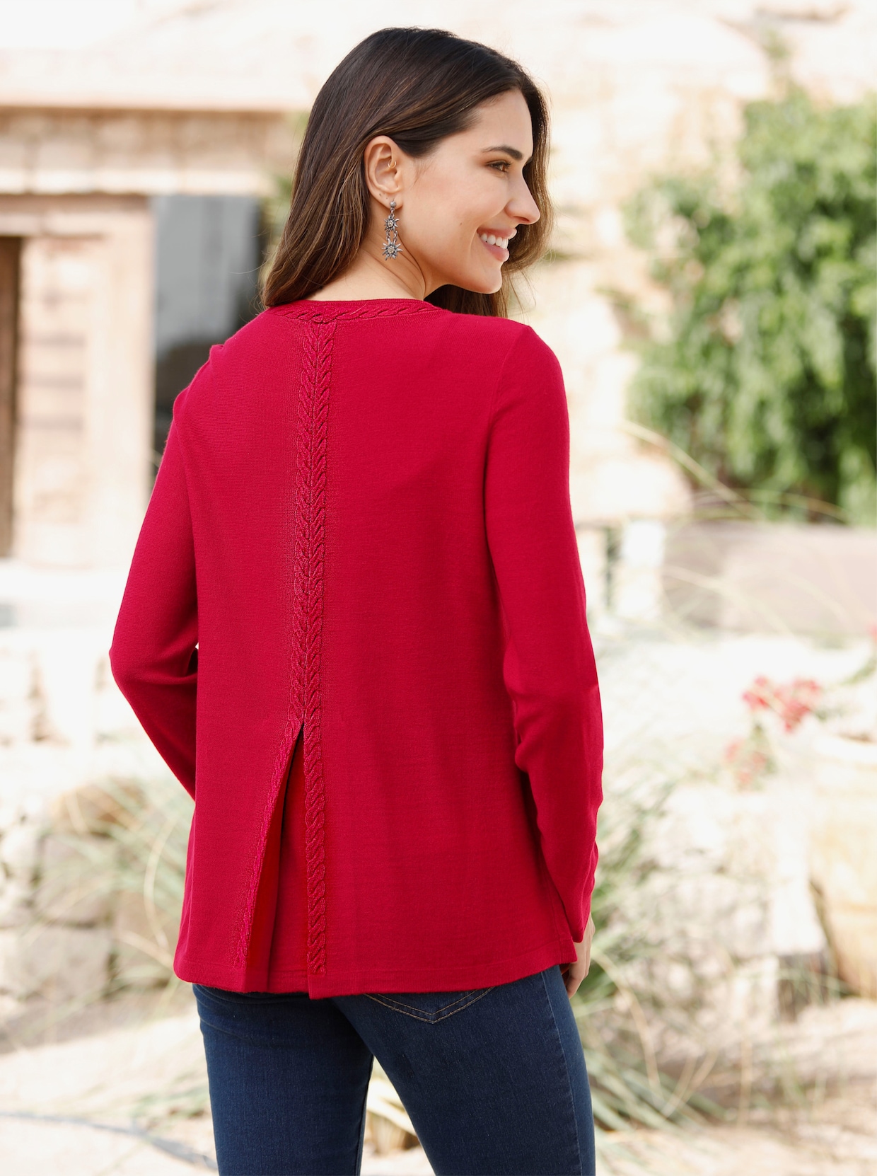 Pullover met lange mouwen - rood