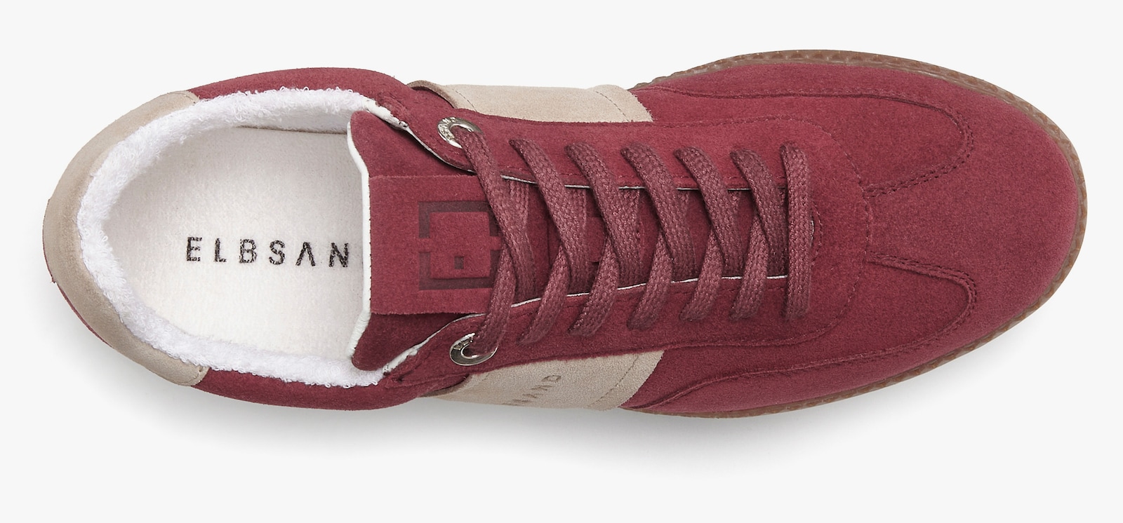 Elbsand Sneaker - bordeaux-beige