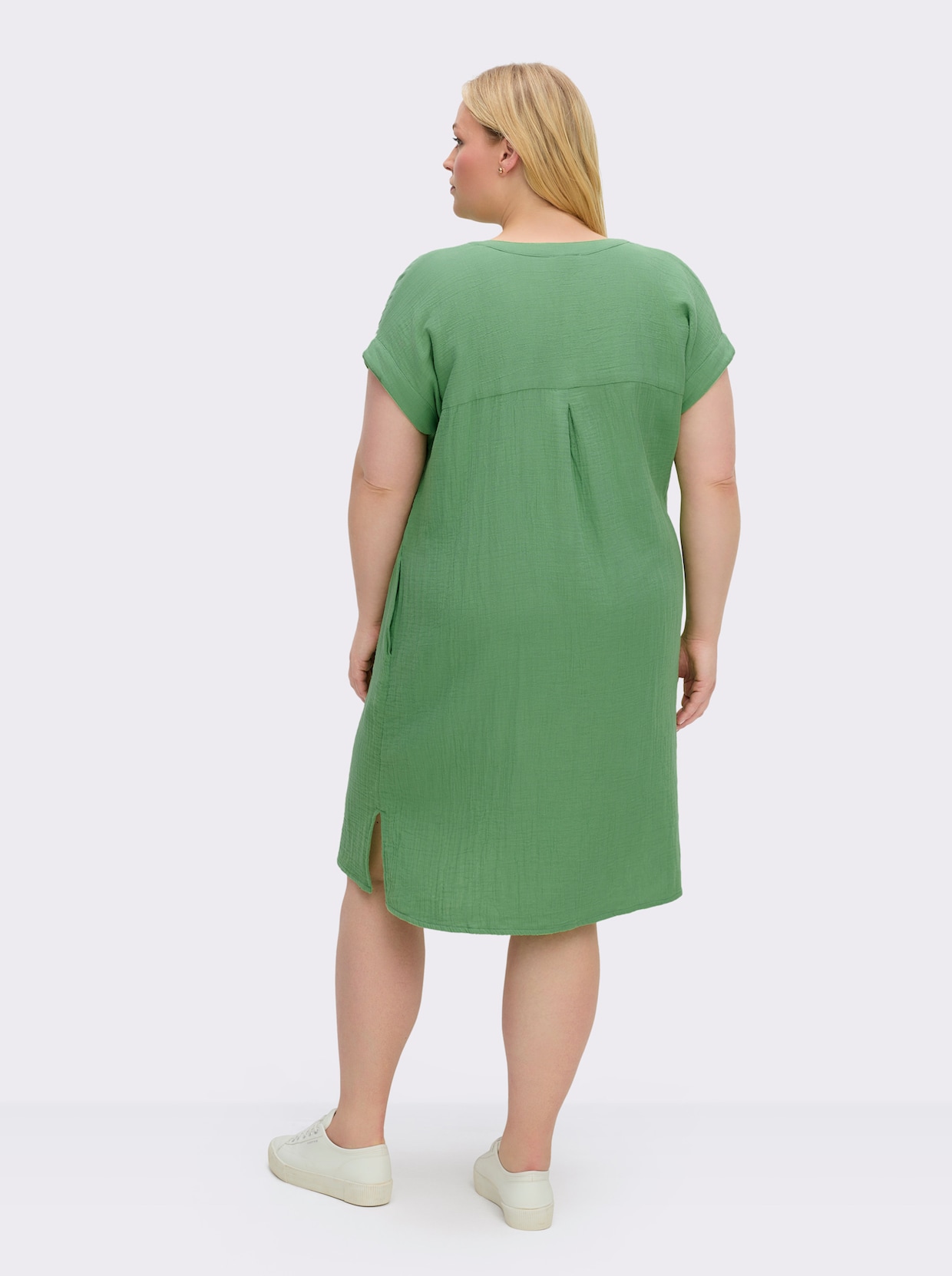 Sommerkleid in Musselin-Qualität - apfel