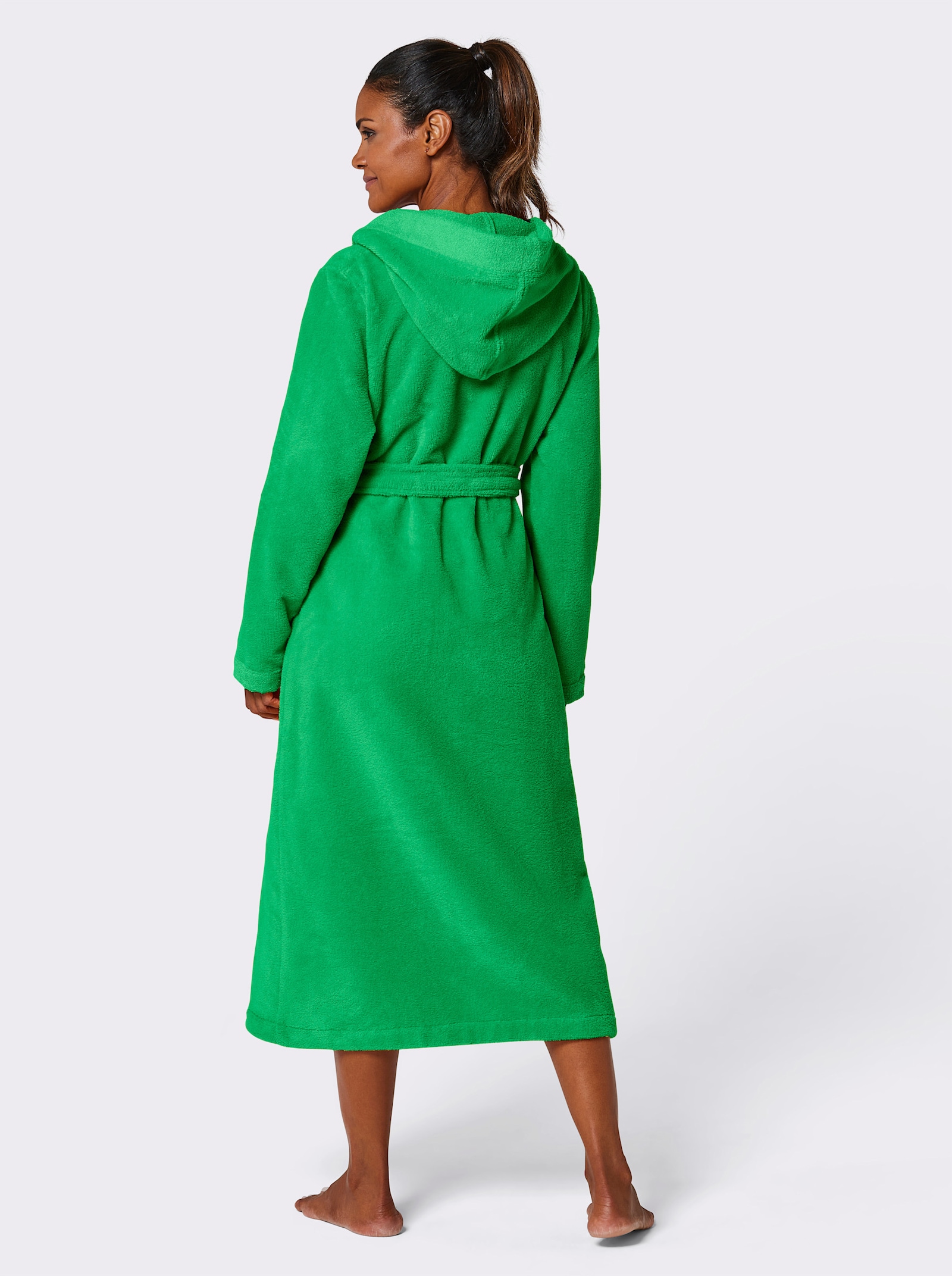 Plantier Bademantel - grasgrün